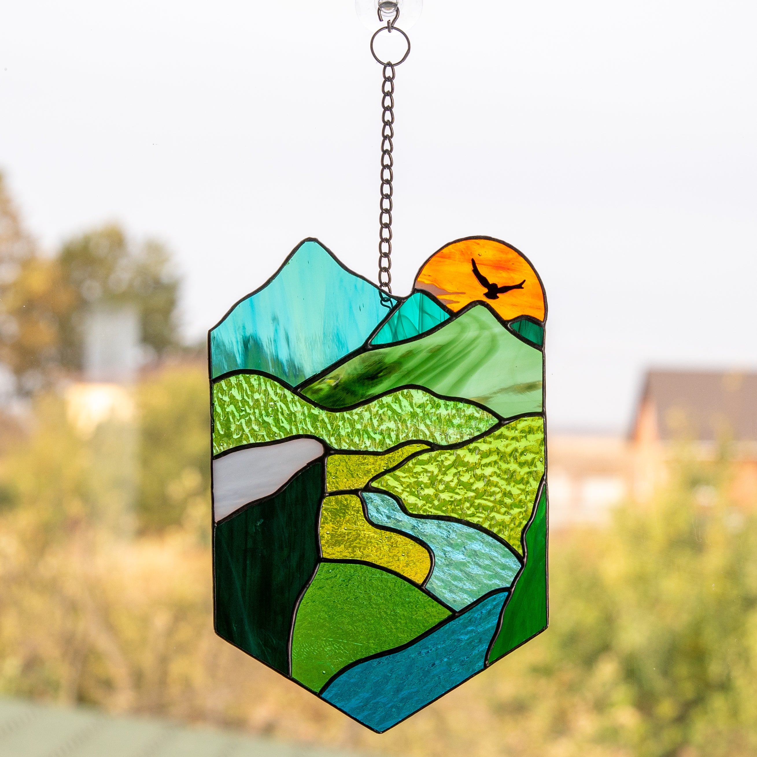 Stained glass sunsets