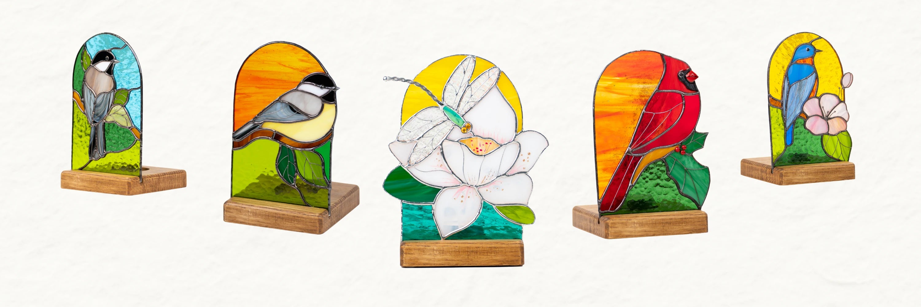 Stained glass candle