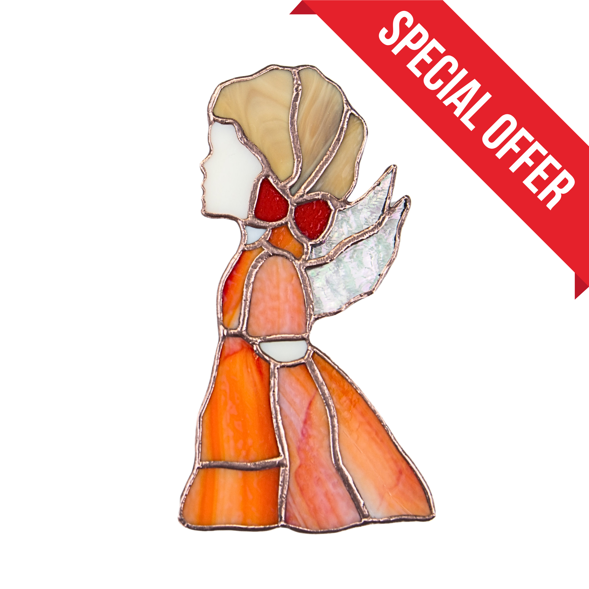 Angel Girl - Stained Glass Suncatcher