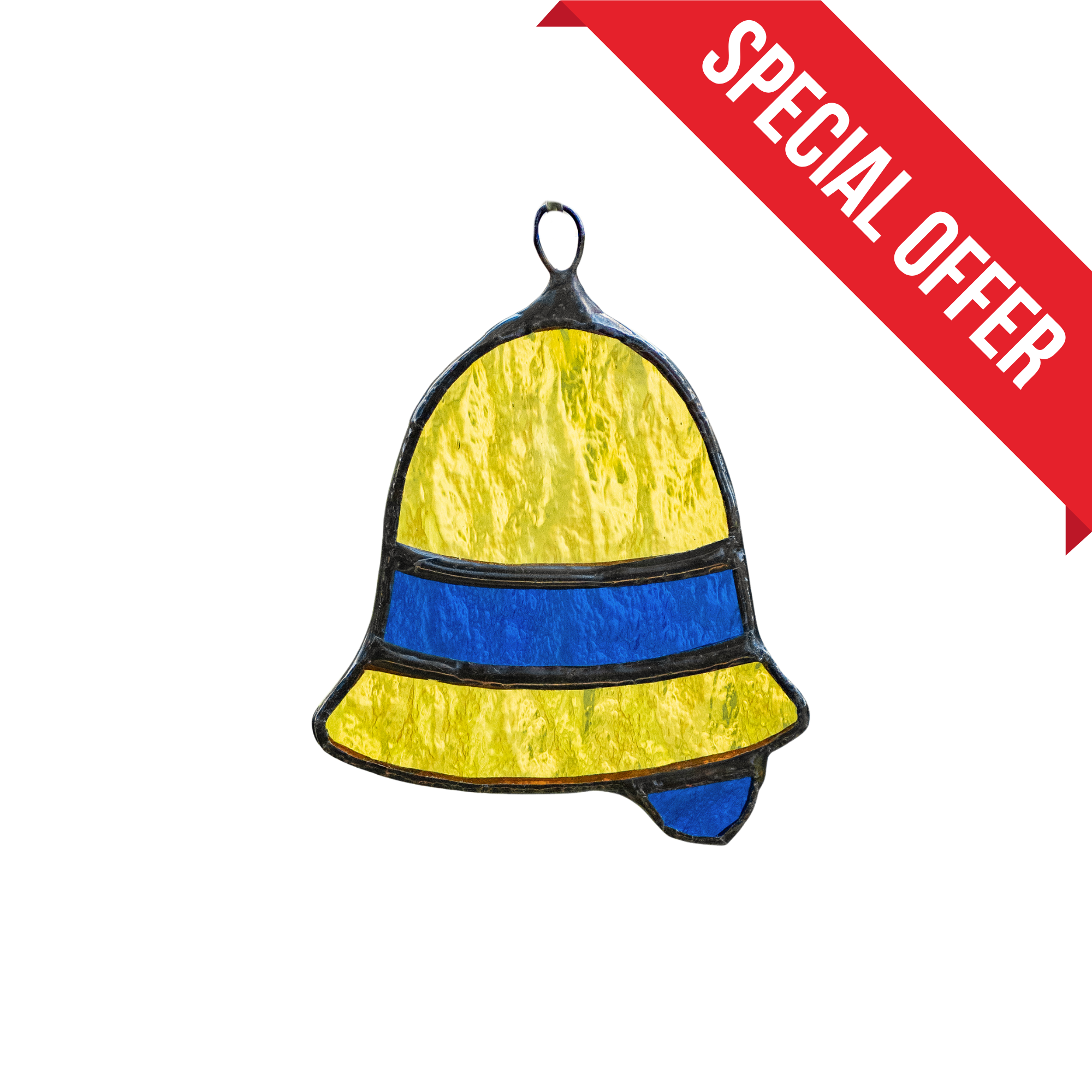 Christmas Mini Bell - Stained Glass Suncatcher