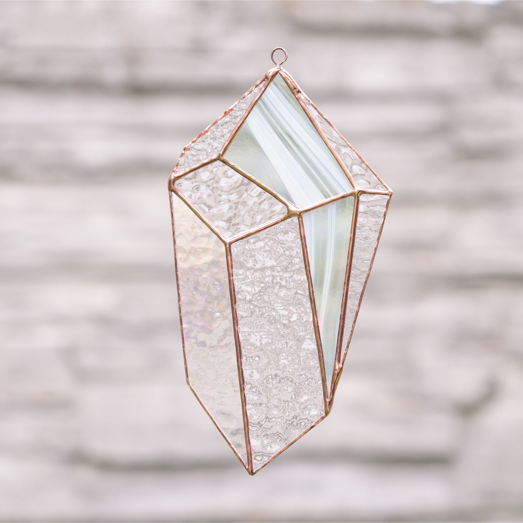 Clear Crystal - Stained Glass Suncatcher