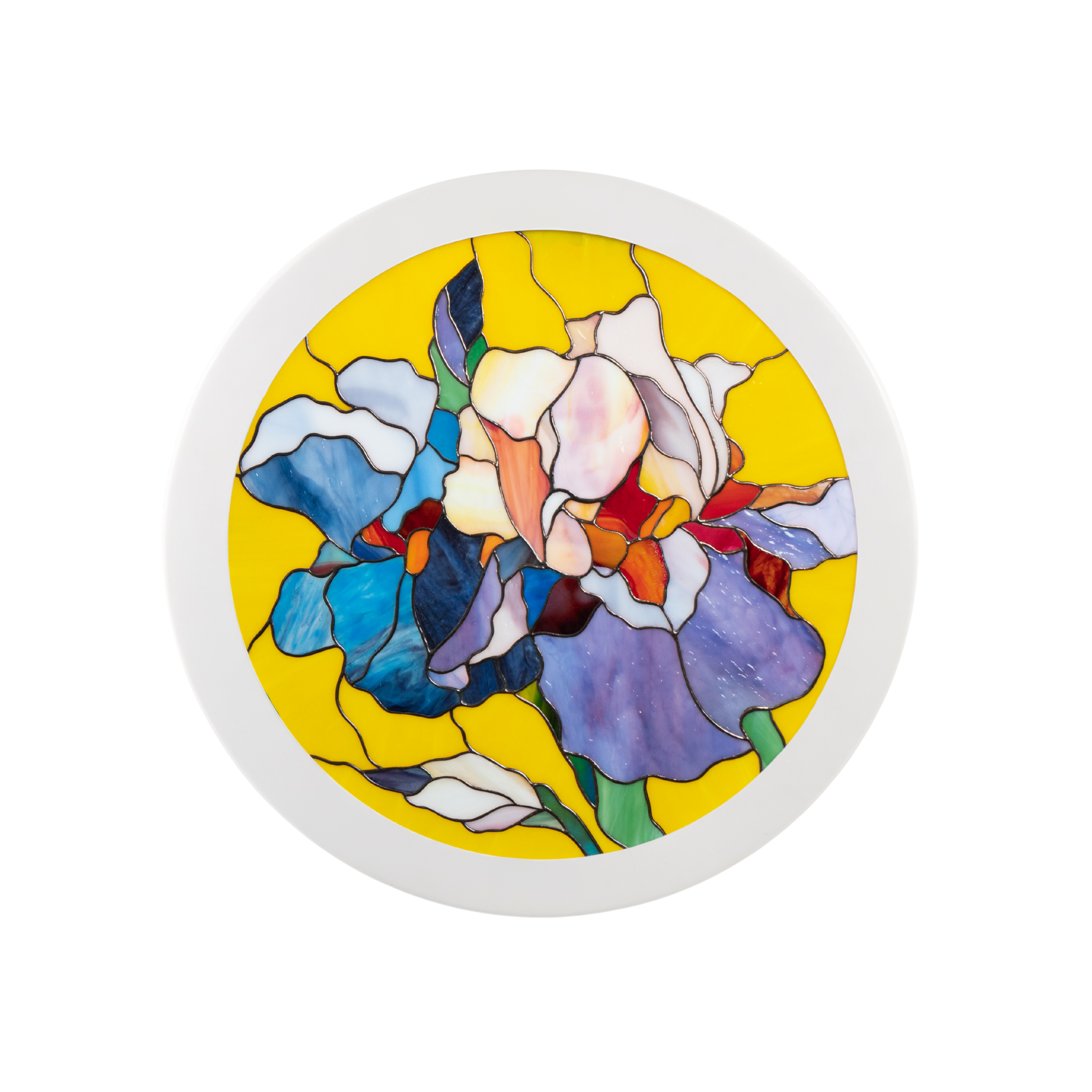 Irises Round Panel