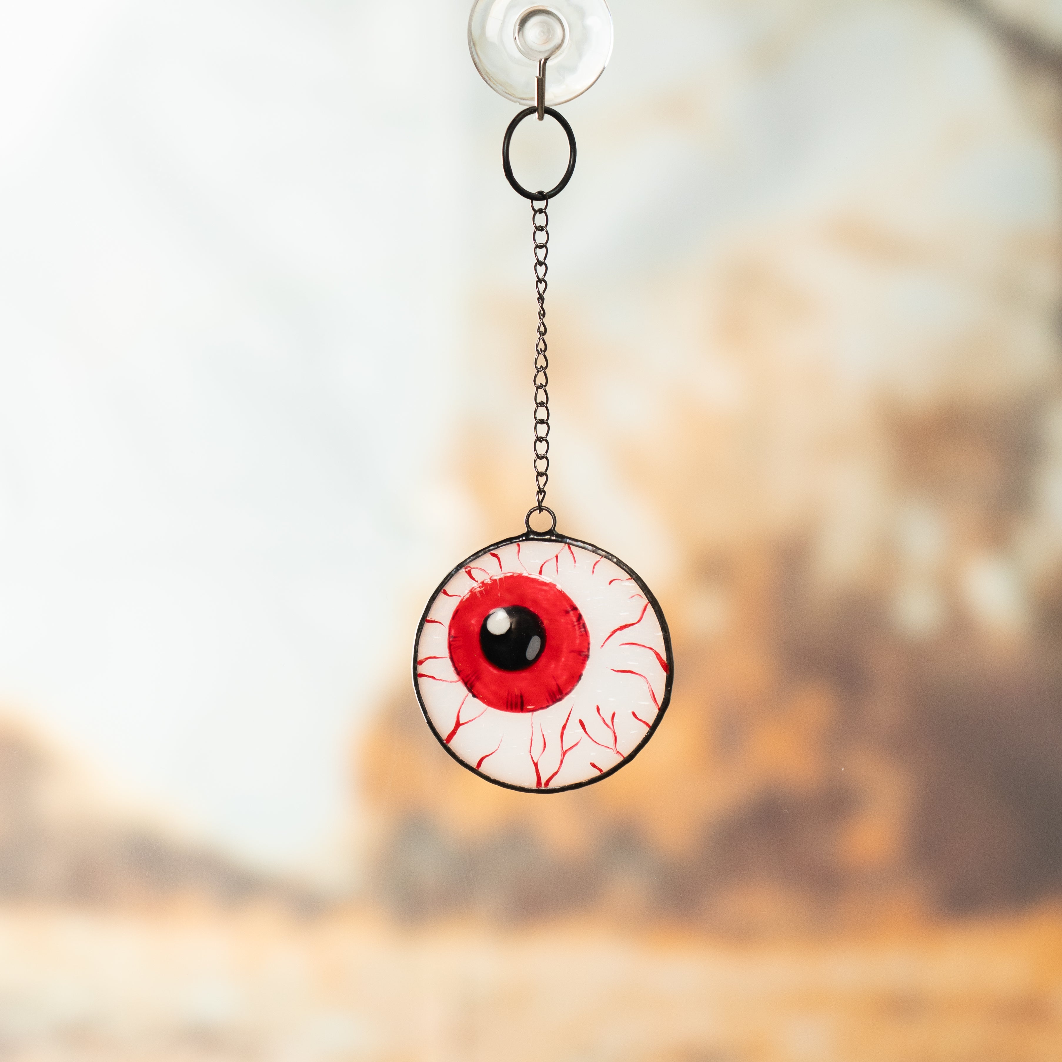 Red Eye - Stained Glass Suncatcher