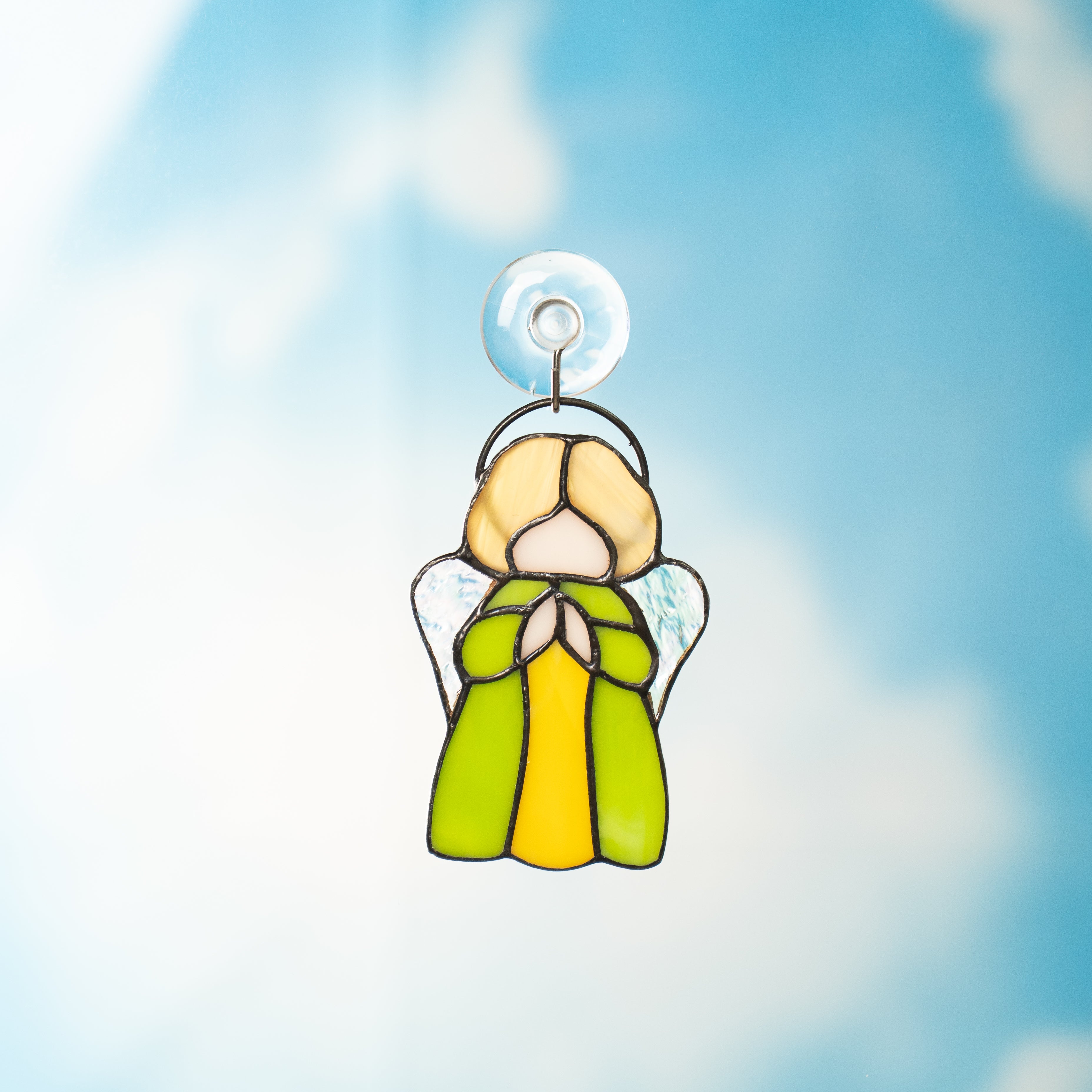 Angel with Wings - Stained Glass Suncatcher