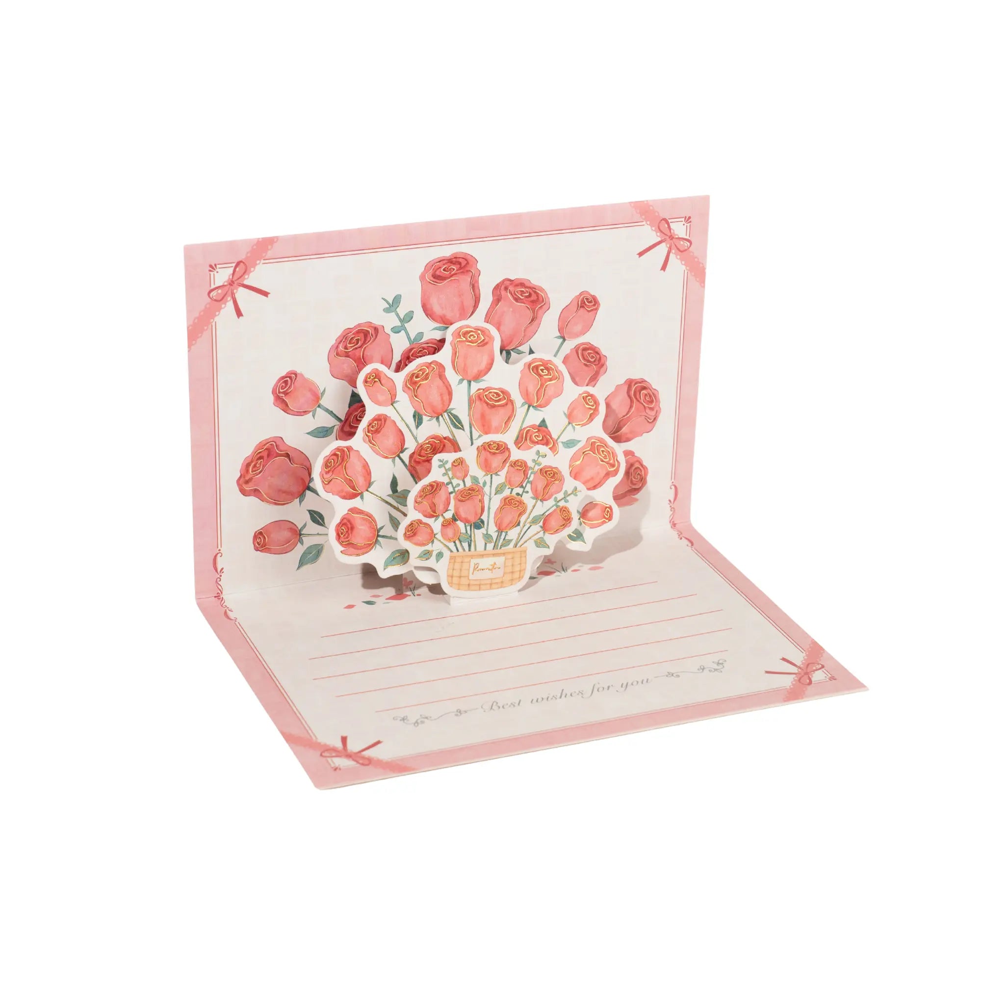 Mother's Day 3D Card with Pink Roses