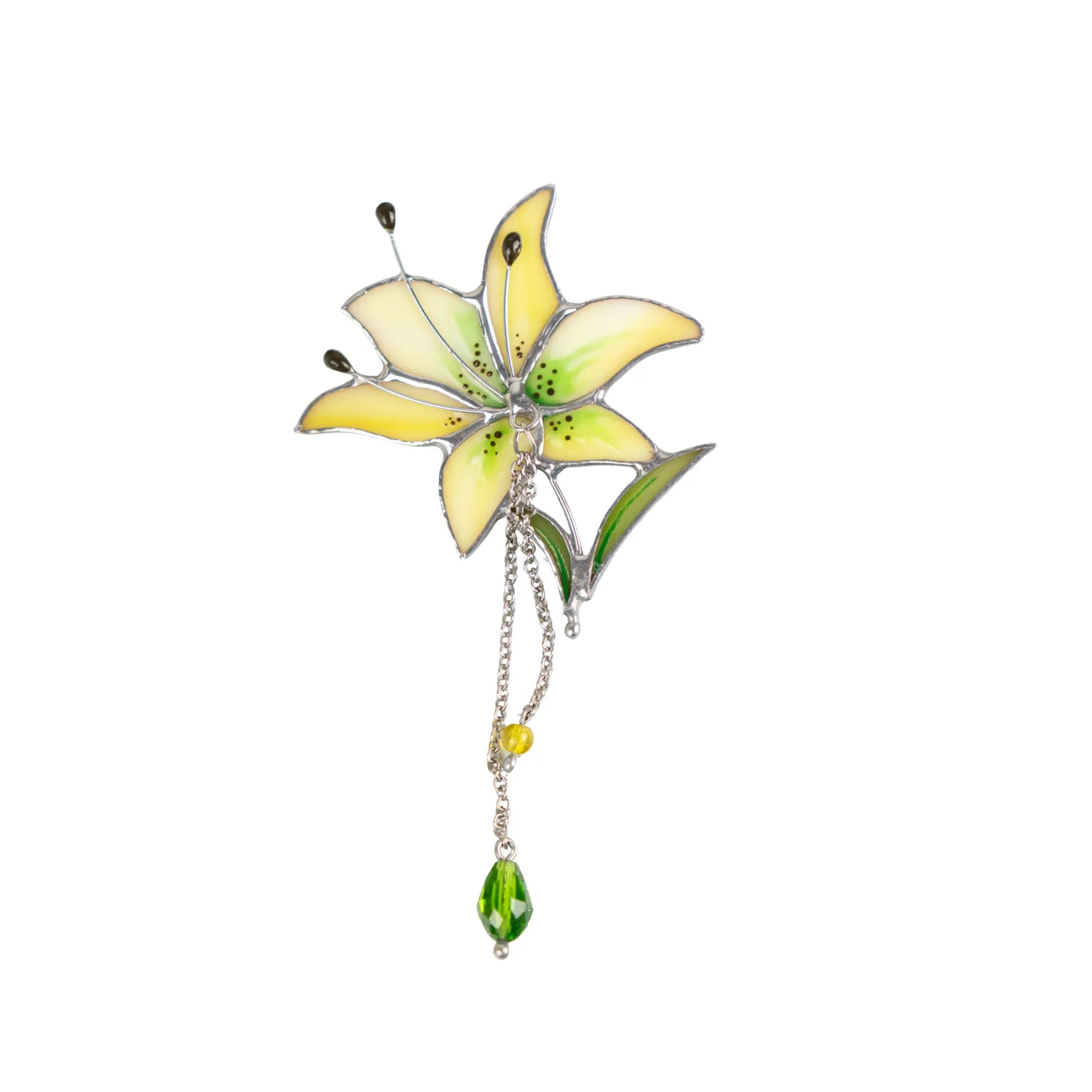Lily Stained Glass Pin