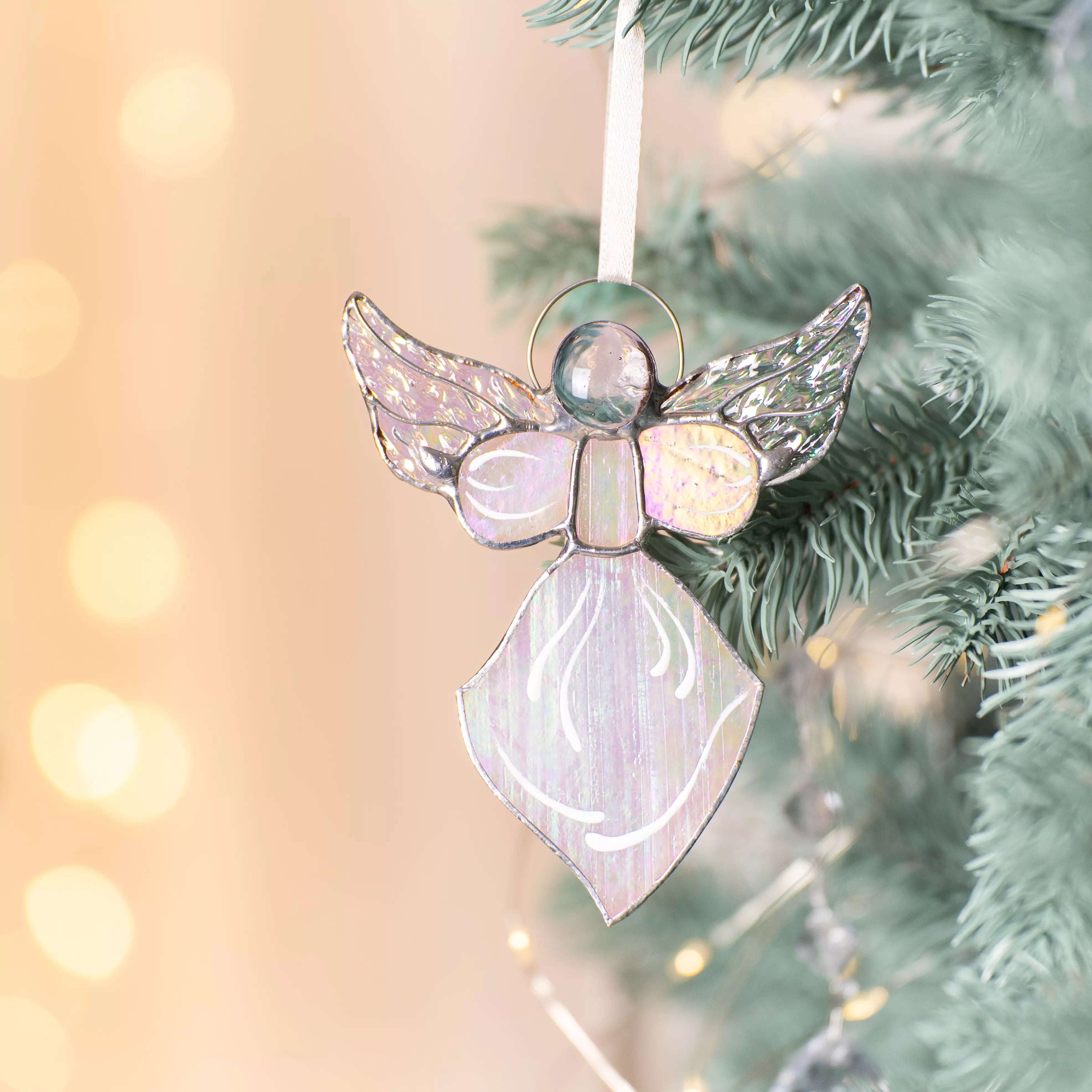 Christmas Angel - Stained Glass Suncatcher