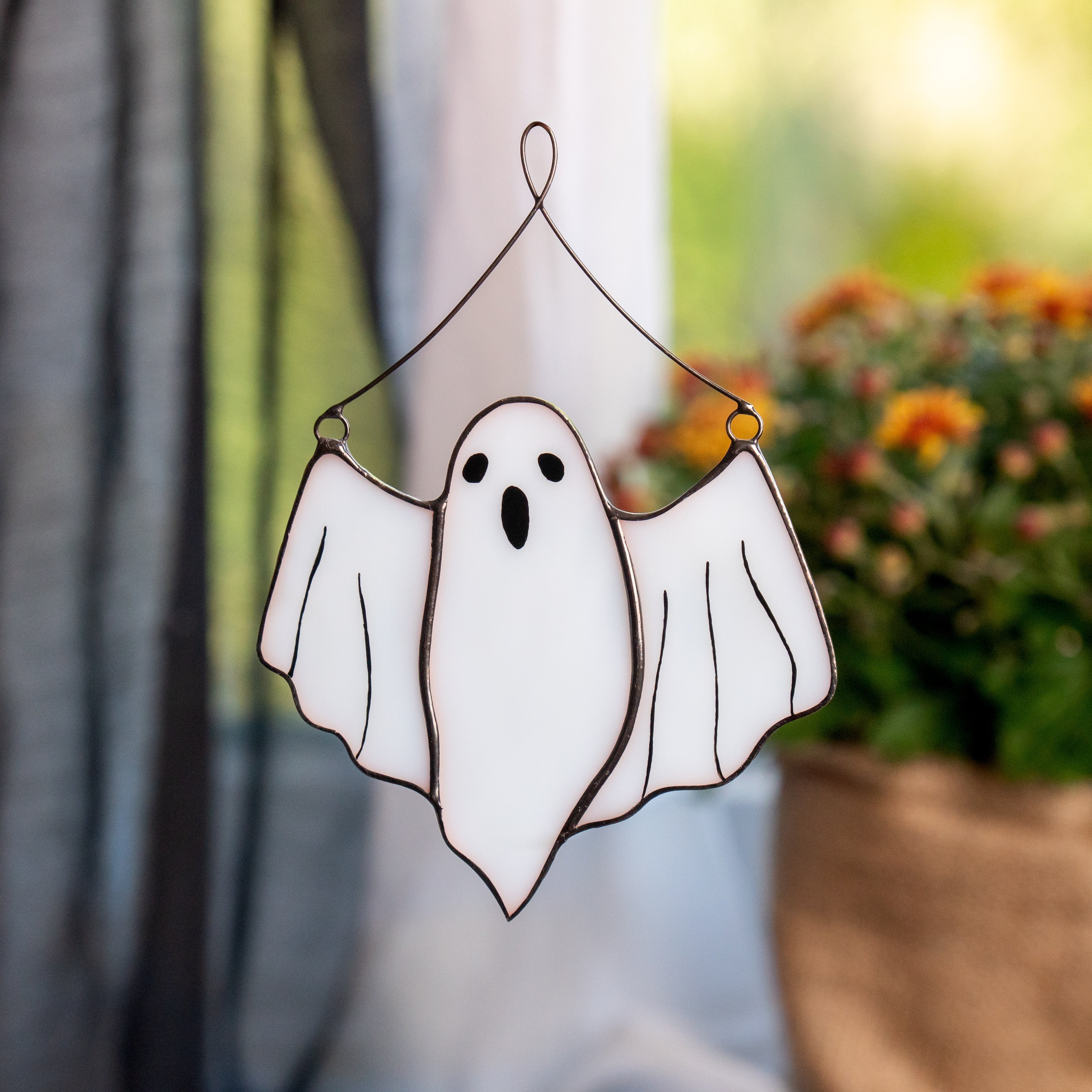 Cute Ghost - Stained Glass Suncatcher