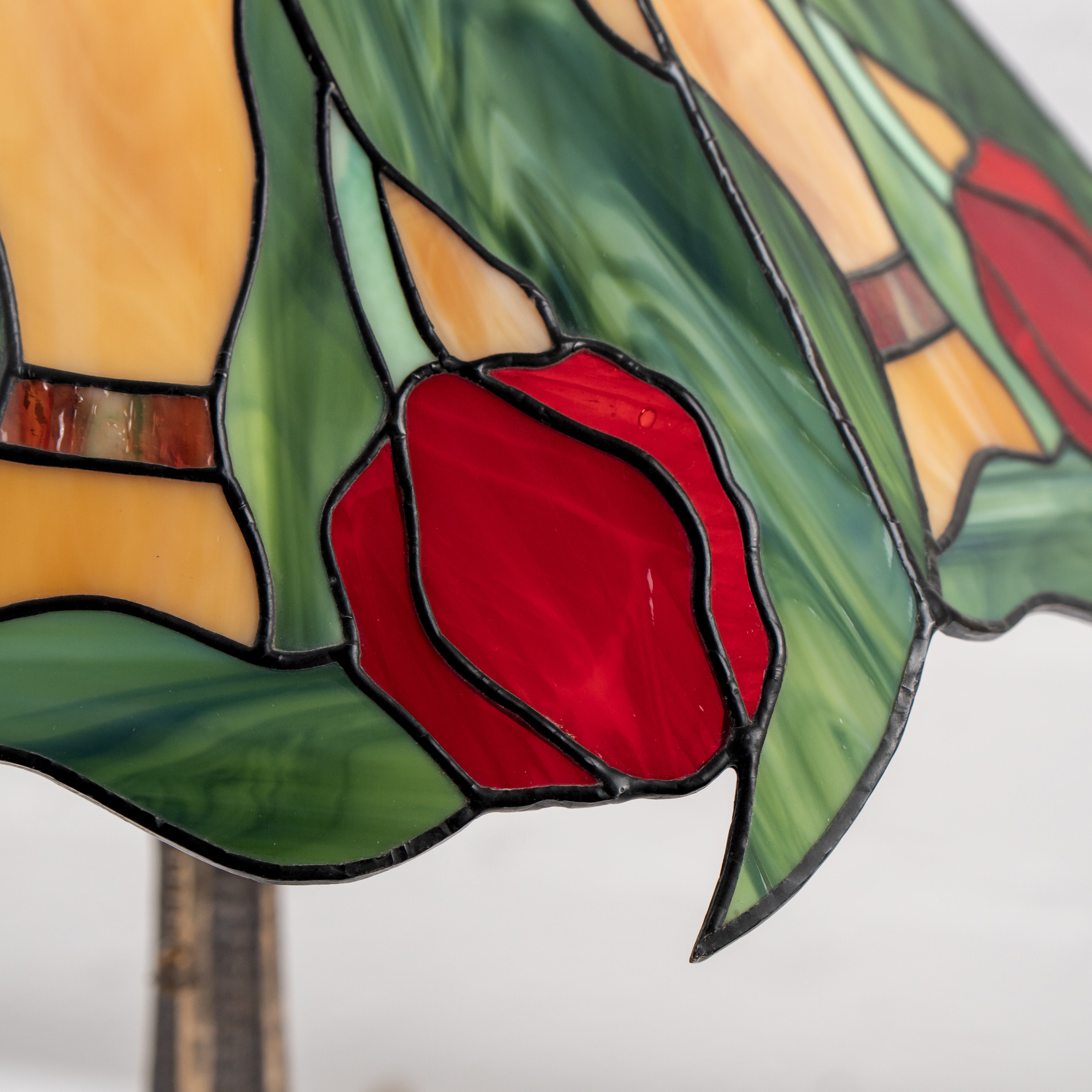 Tulips Stained Glass Lamp
