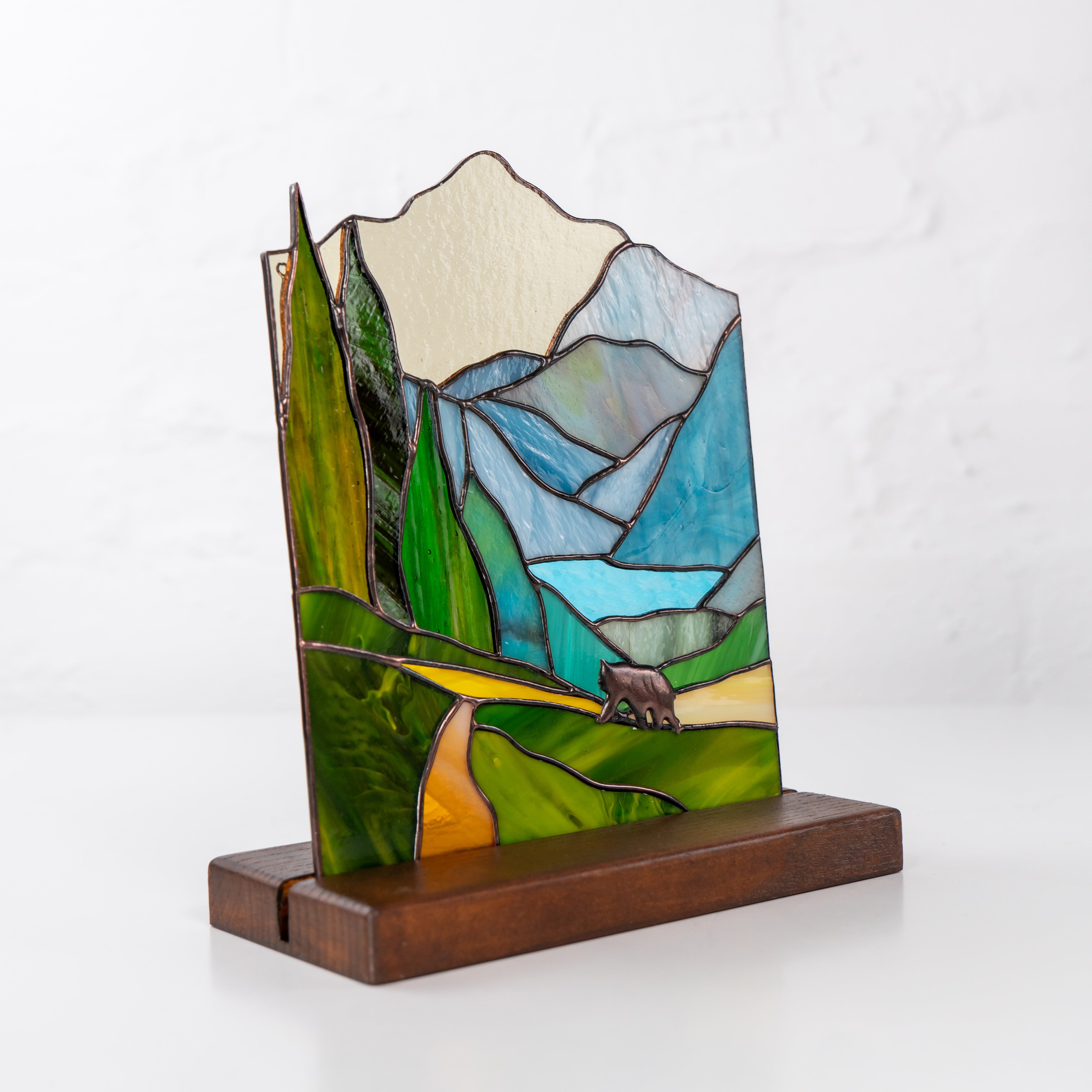 colorful stained glass panel