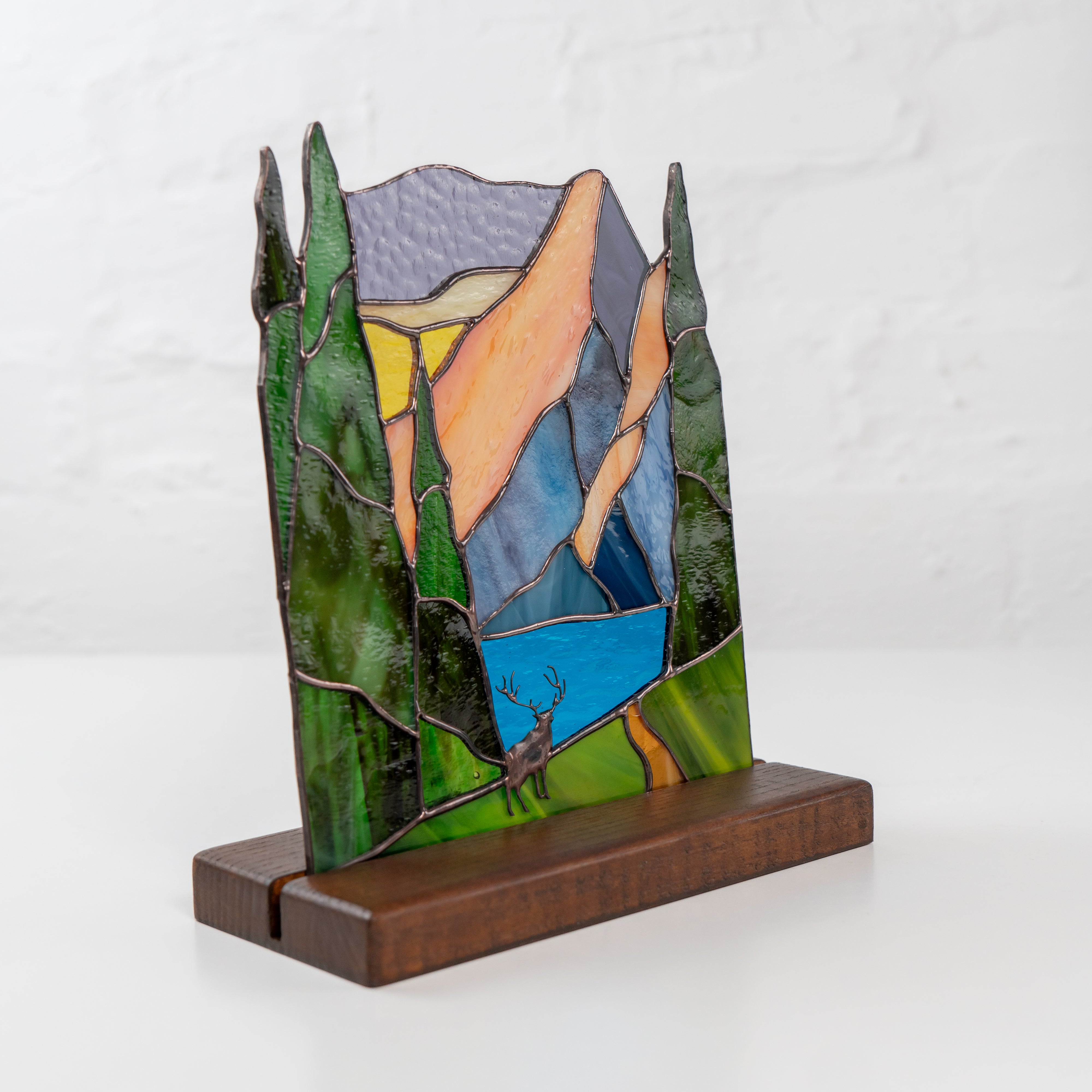 stained glass table decor