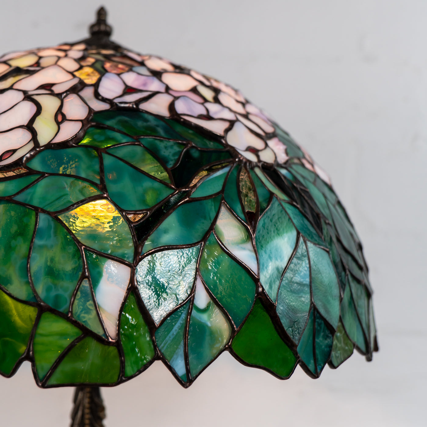 beautifully made stained glass lamp