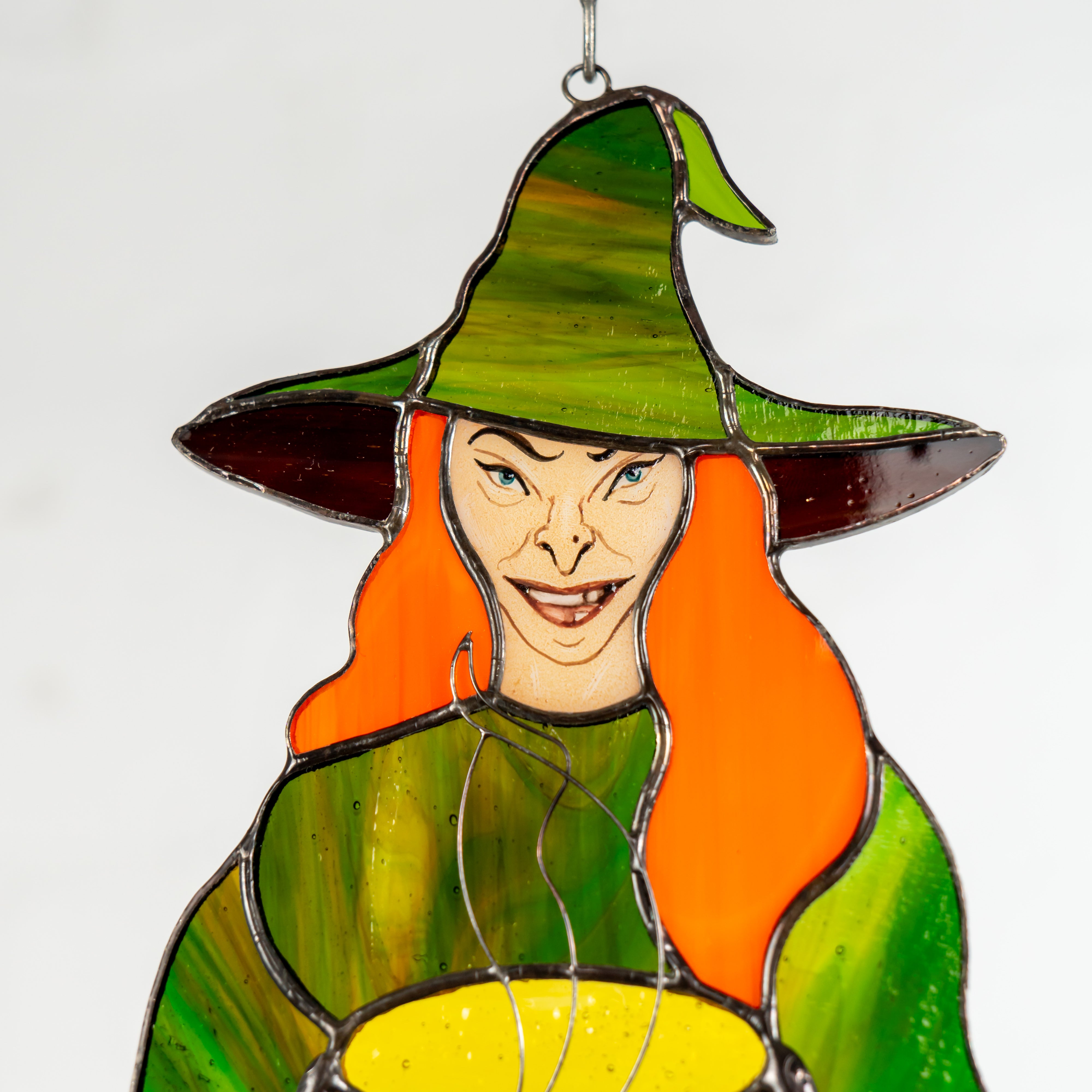 Zoomed witch window hanging