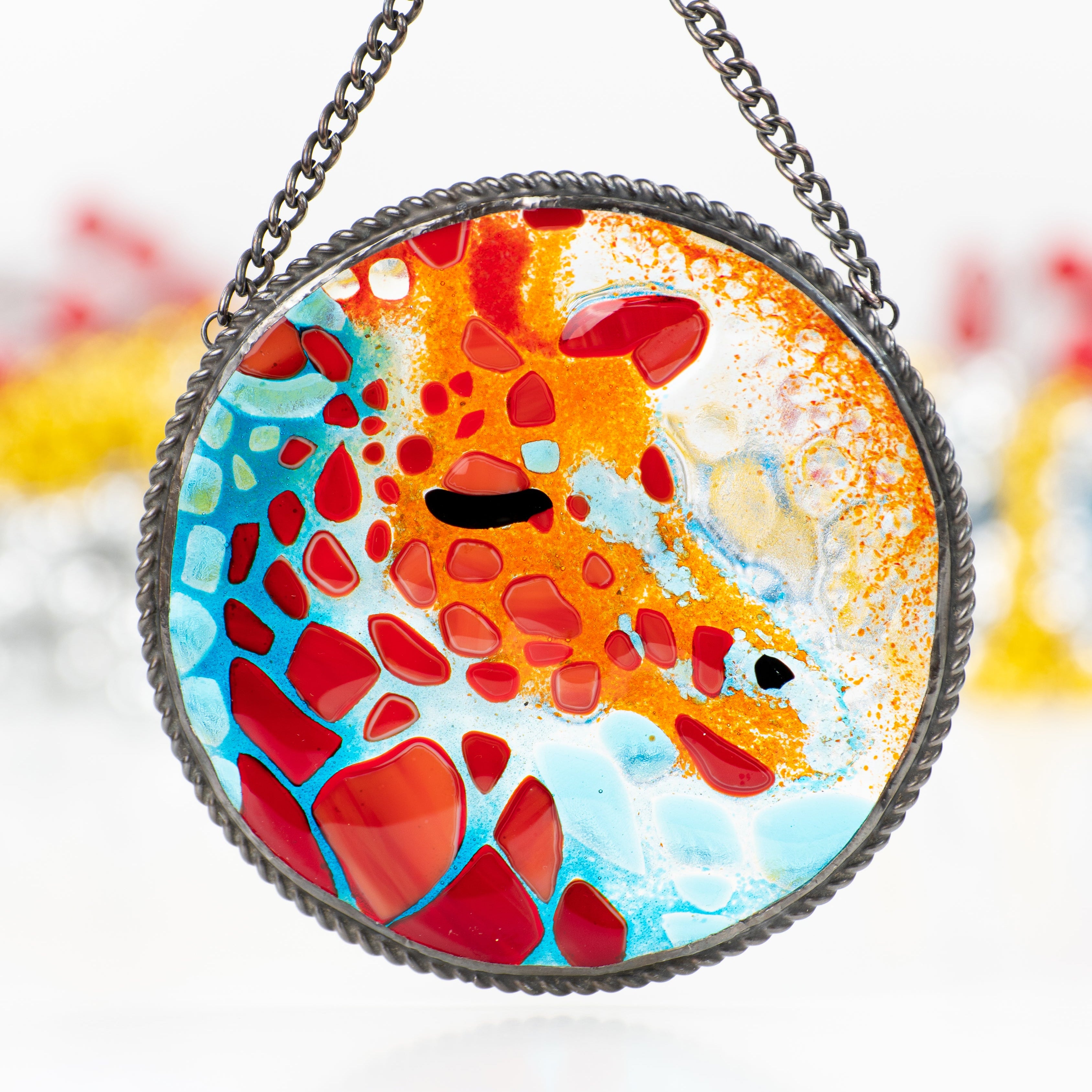 Giraffe - Fused Glass panel