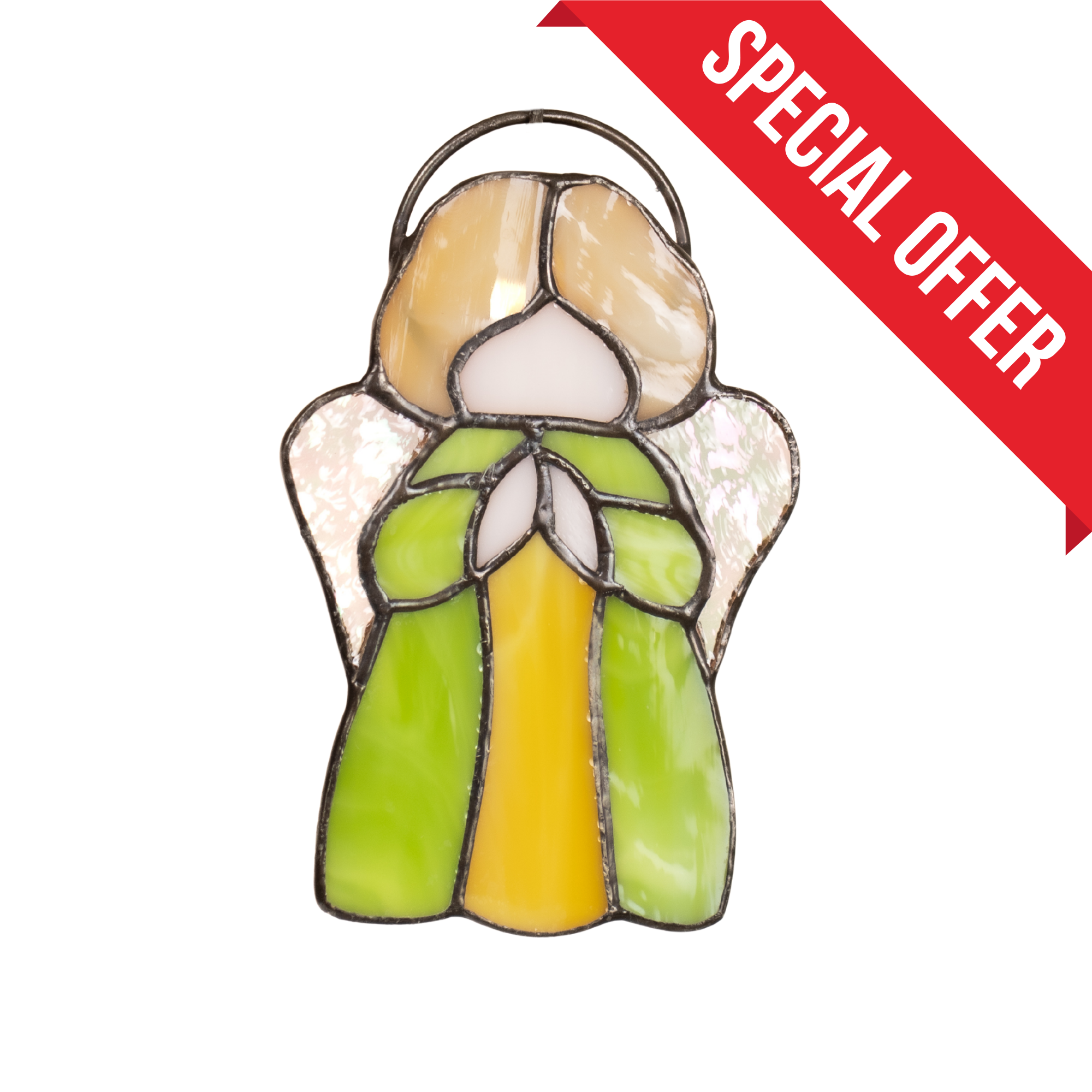 Angel with Wings - Stained Glass Suncatcher