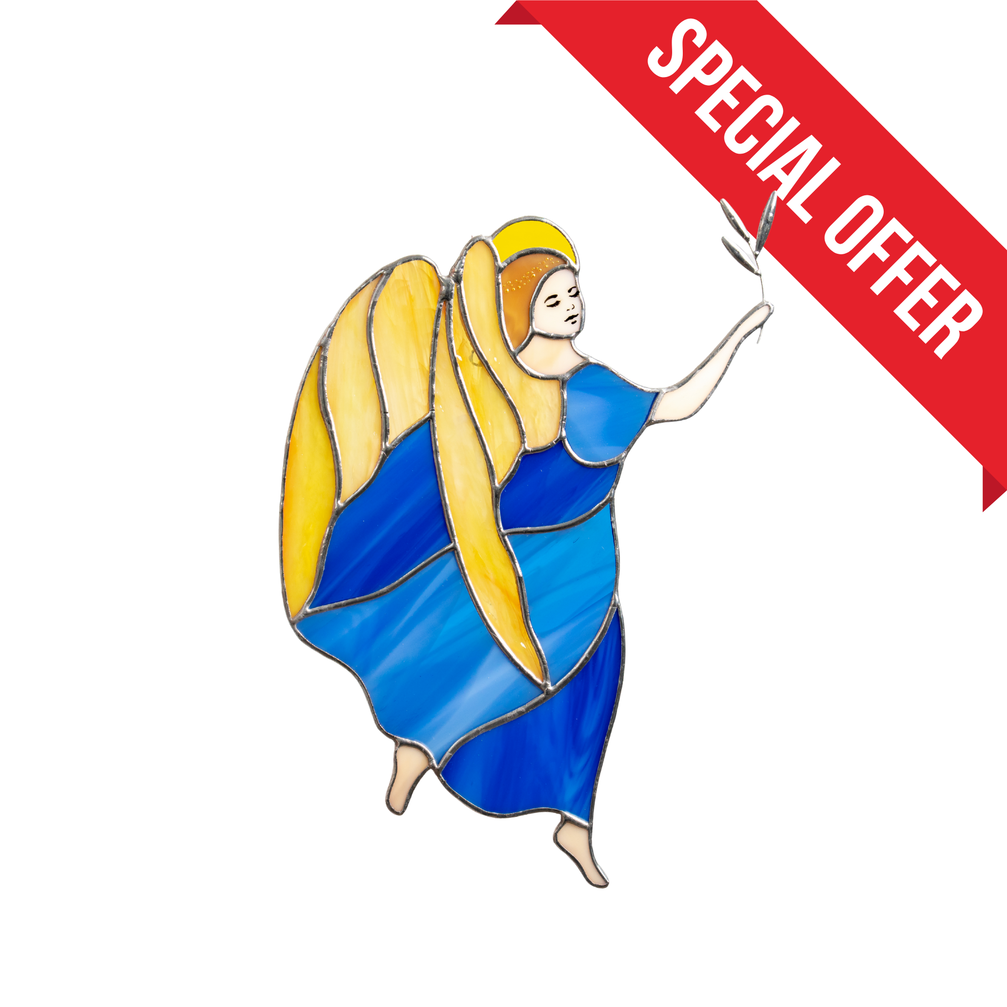 Guardian Angel Style 2 - Stained Glass Suncatcher