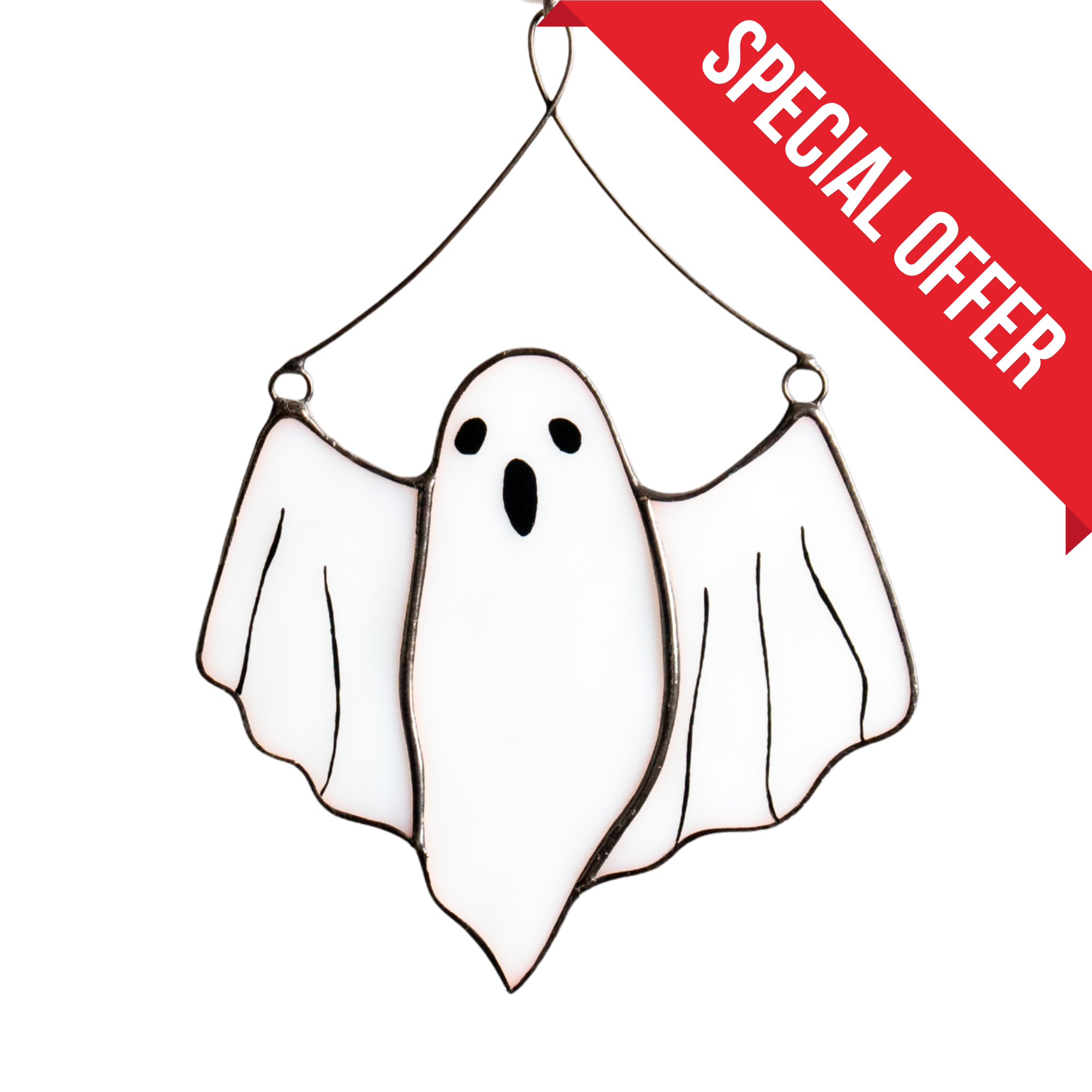 Cute Ghost - Stained Glass Suncatcher