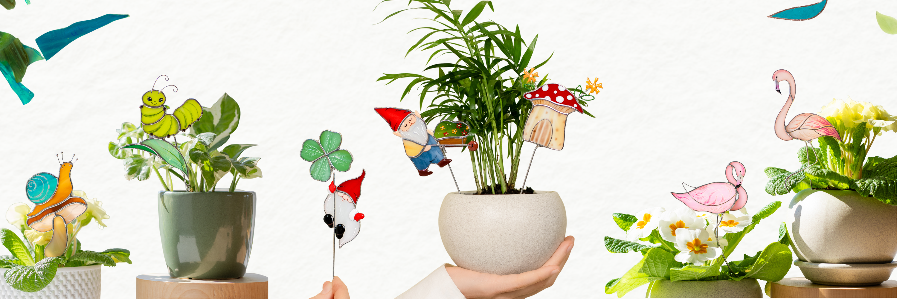 Stained Glass Plant Stakes