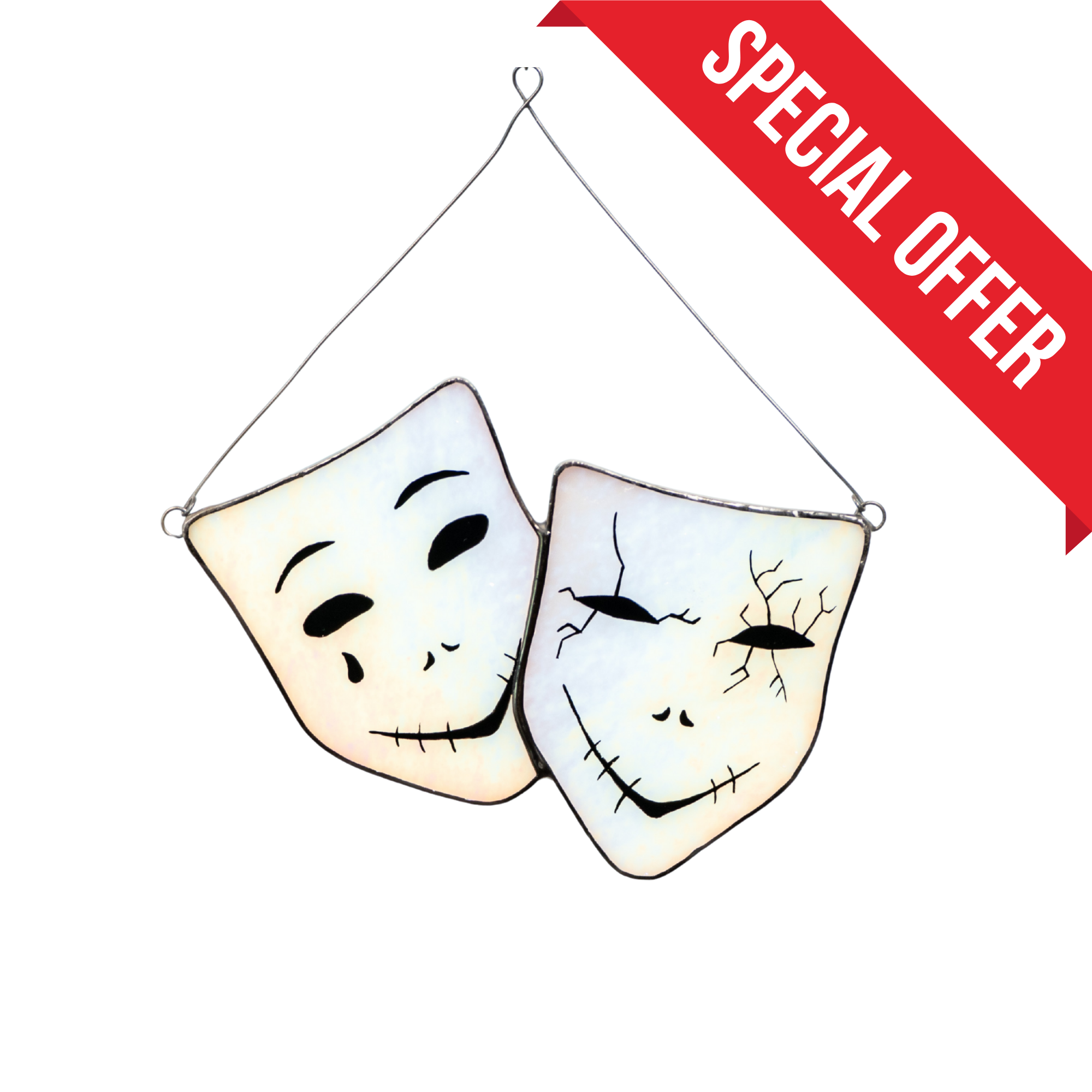 Masquerade Masks - Stained Glass Suncatcher