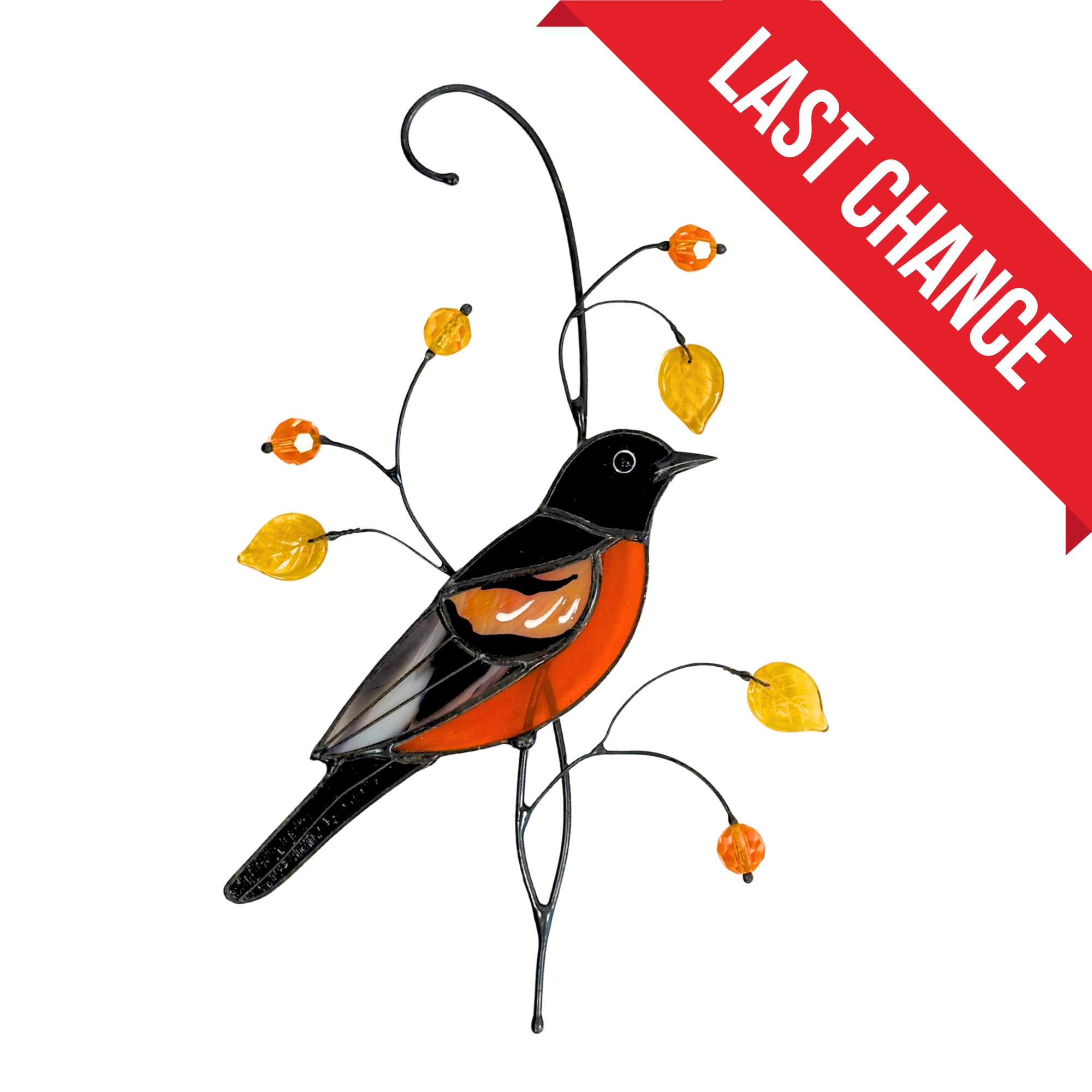 Baltimore Oriole - Stained Glass Suncatcher