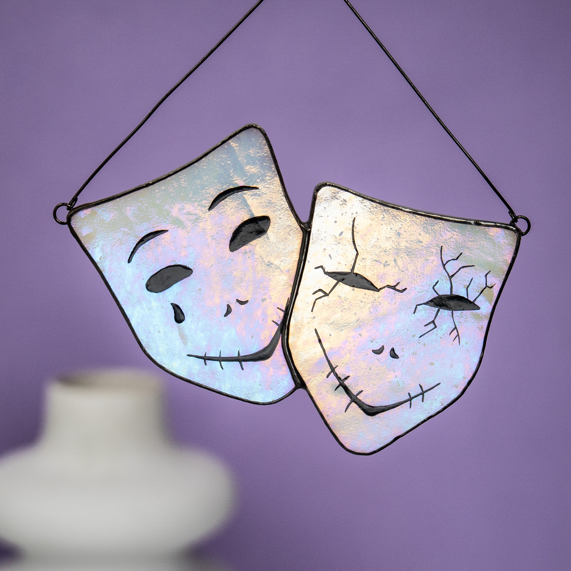 Masquerade Masks - Stained Glass Suncatcher
