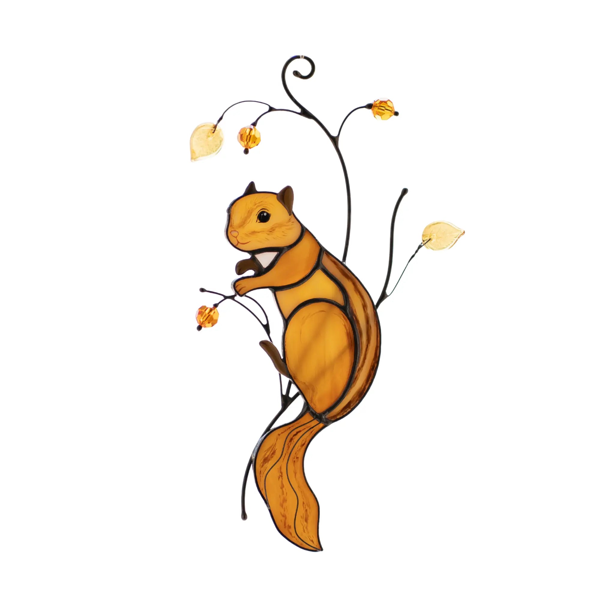 Squirrel - Stained Glass Suncatcher