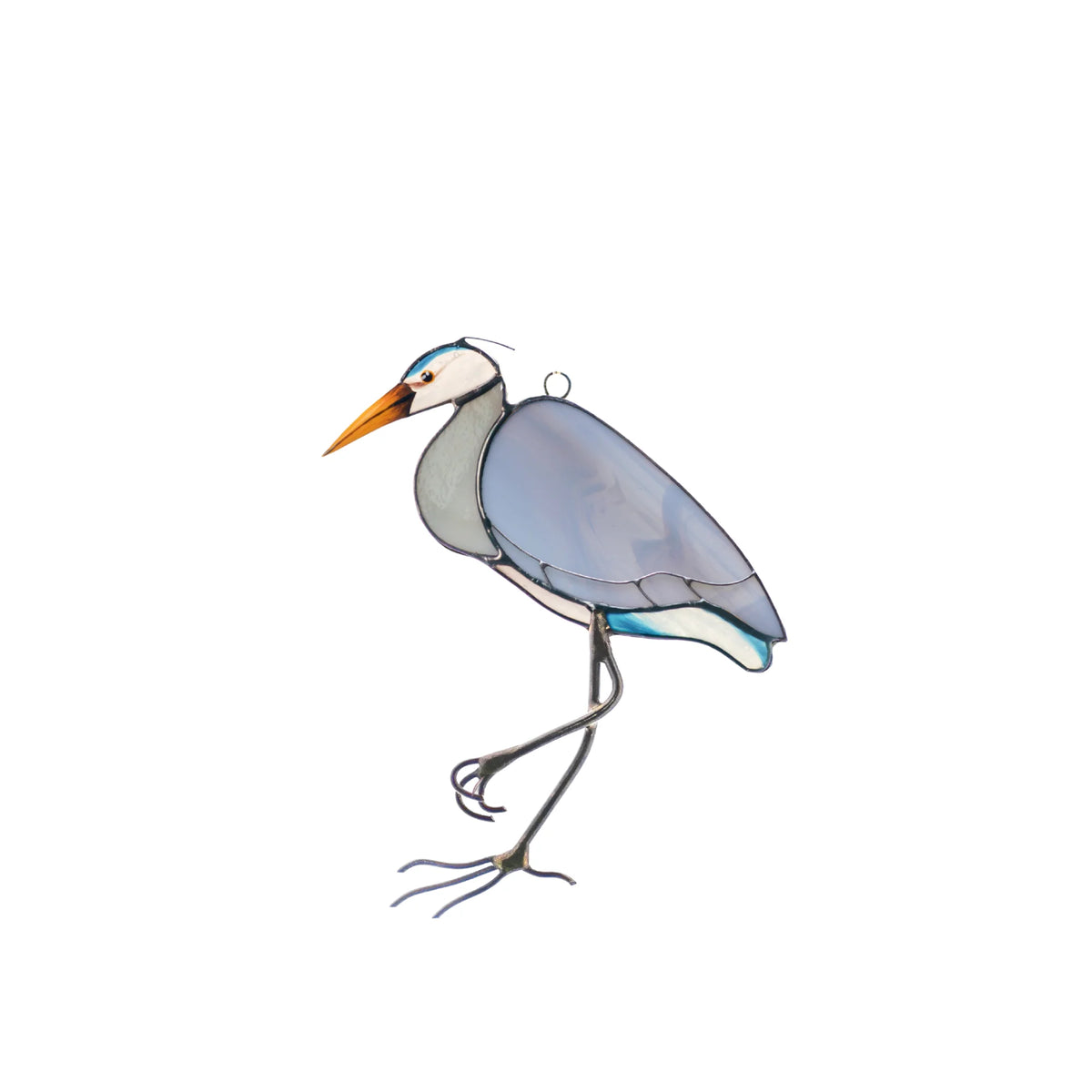 Great Blue Heron - Bird Stained Glass Suncatcher