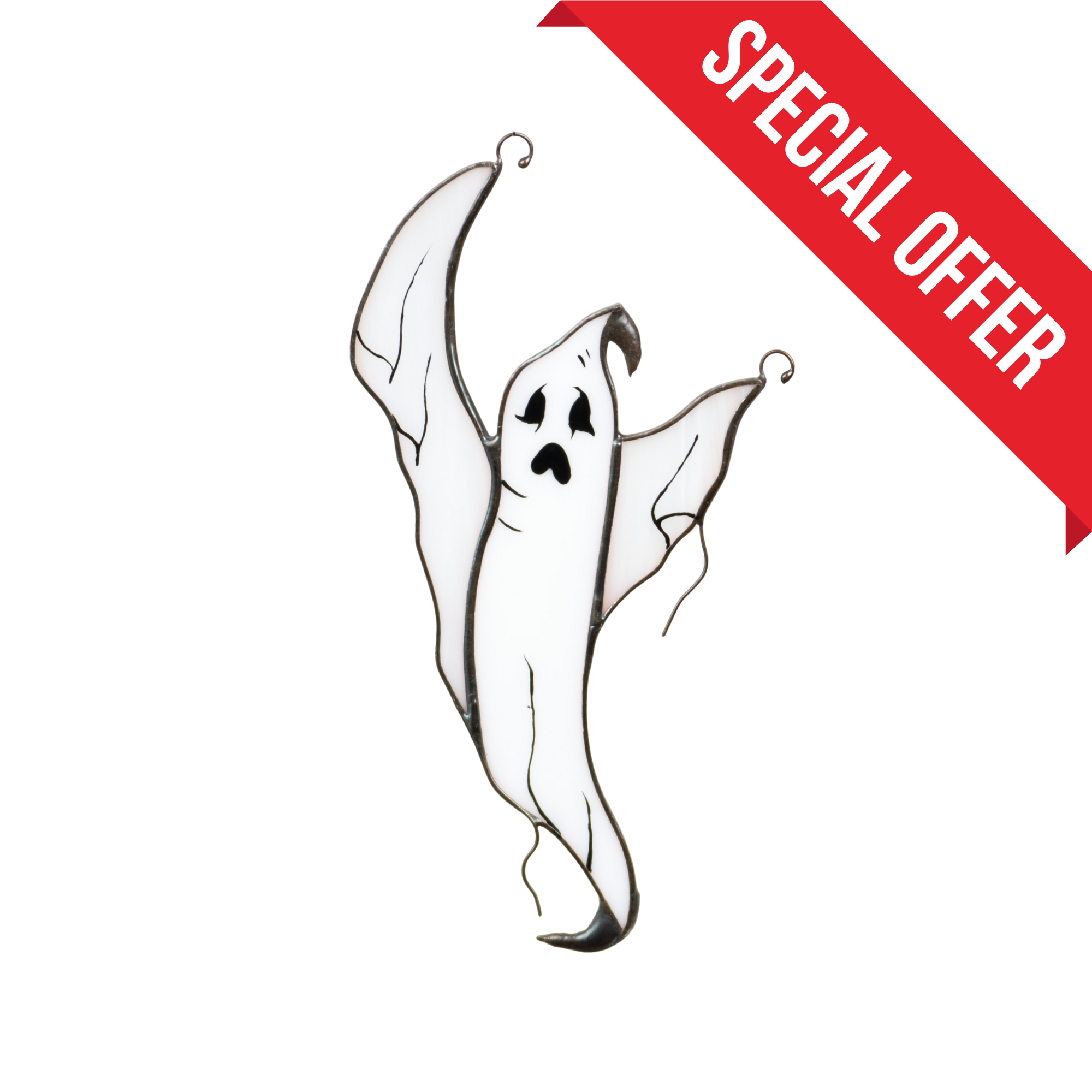 Flying Ghost - Stained Glass Suncatcher