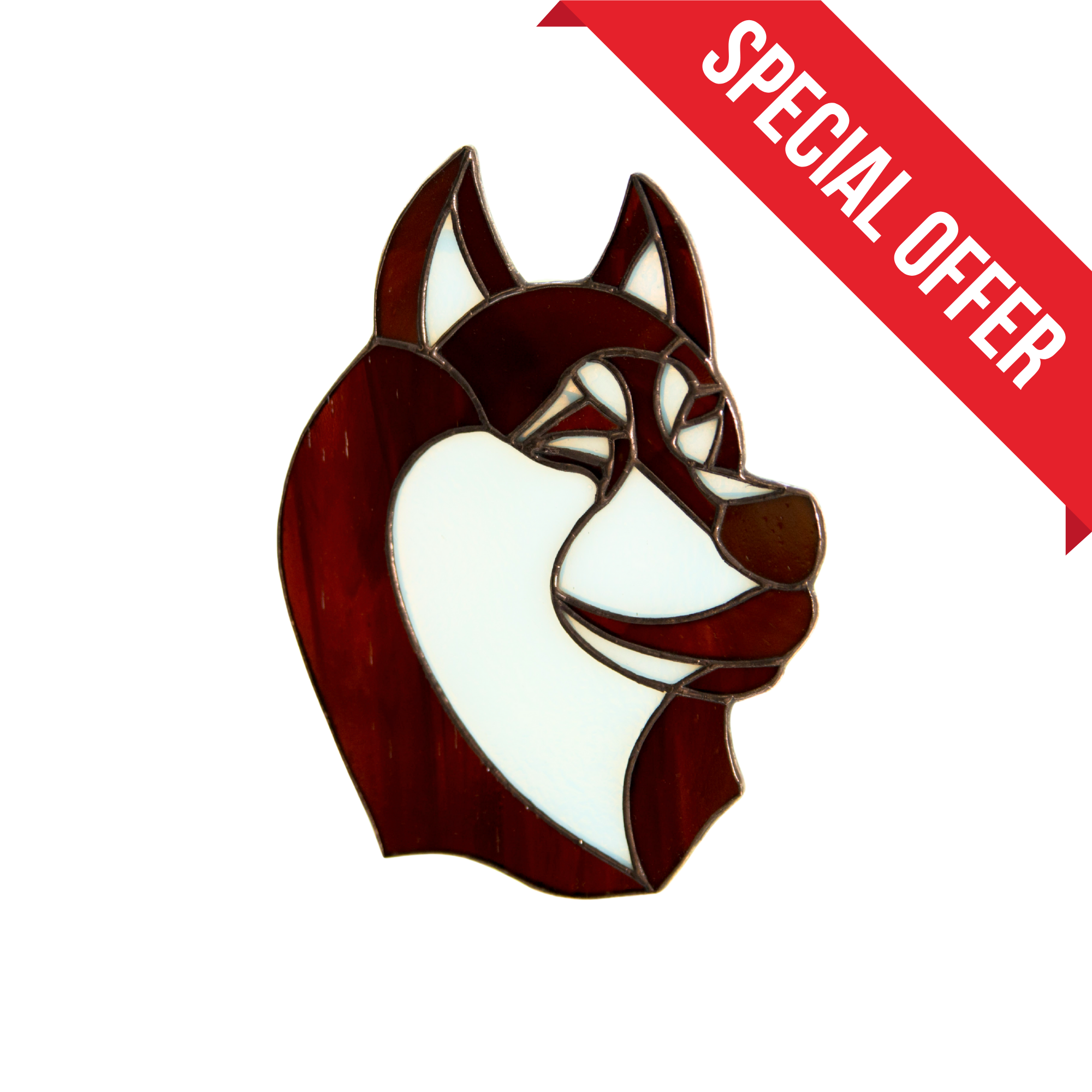 Akela Dog - Stained Glass Suncatcher