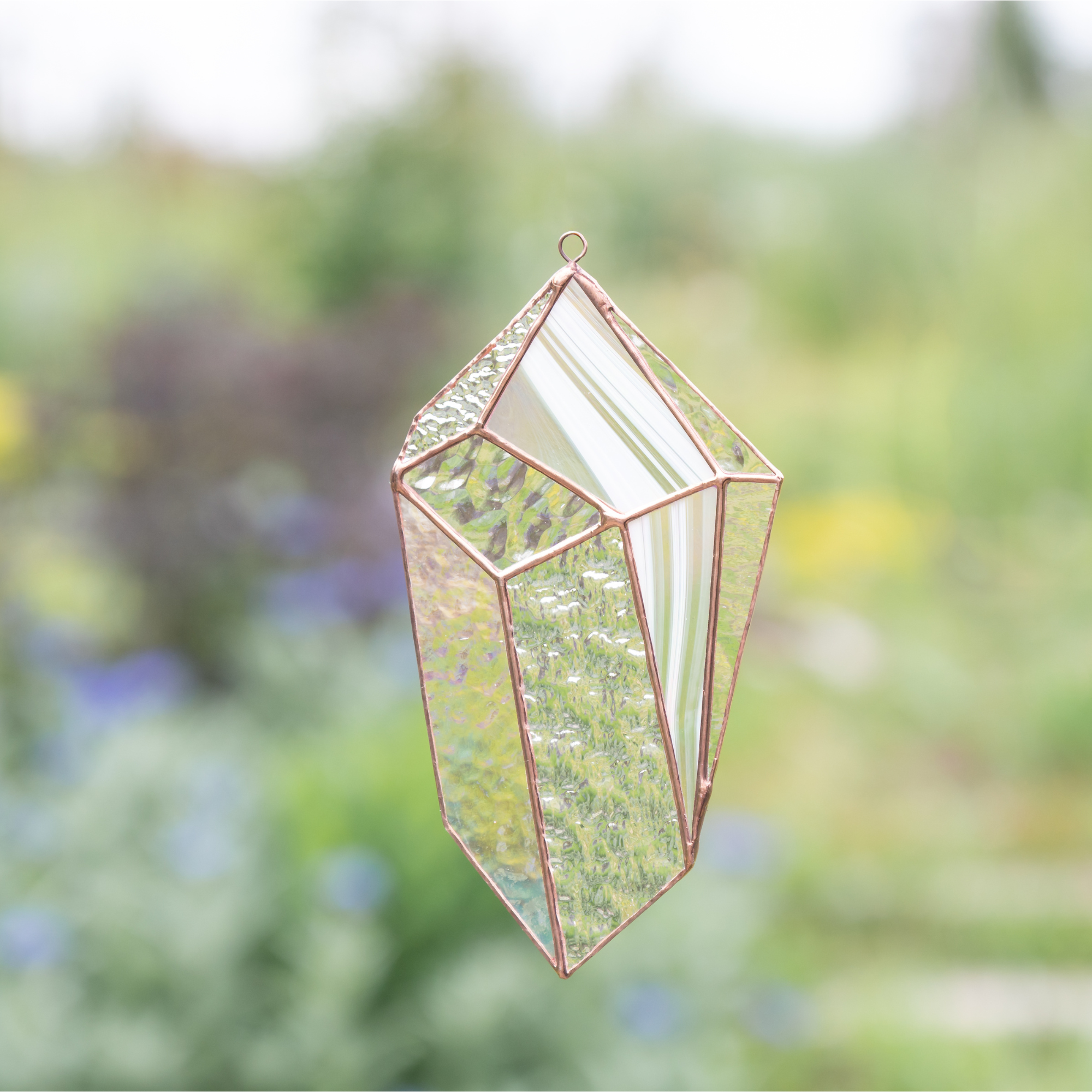 Clear Crystal - Stained Glass Suncatcher