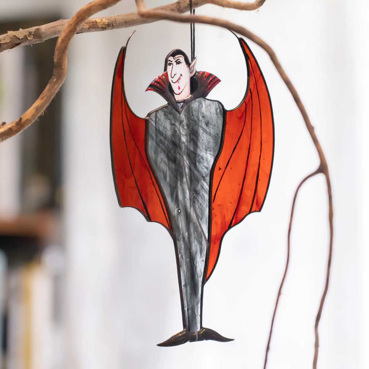 Proud Dracula - Stained Glass Suncatcher