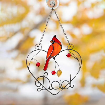 cardinal stained glass window hangings