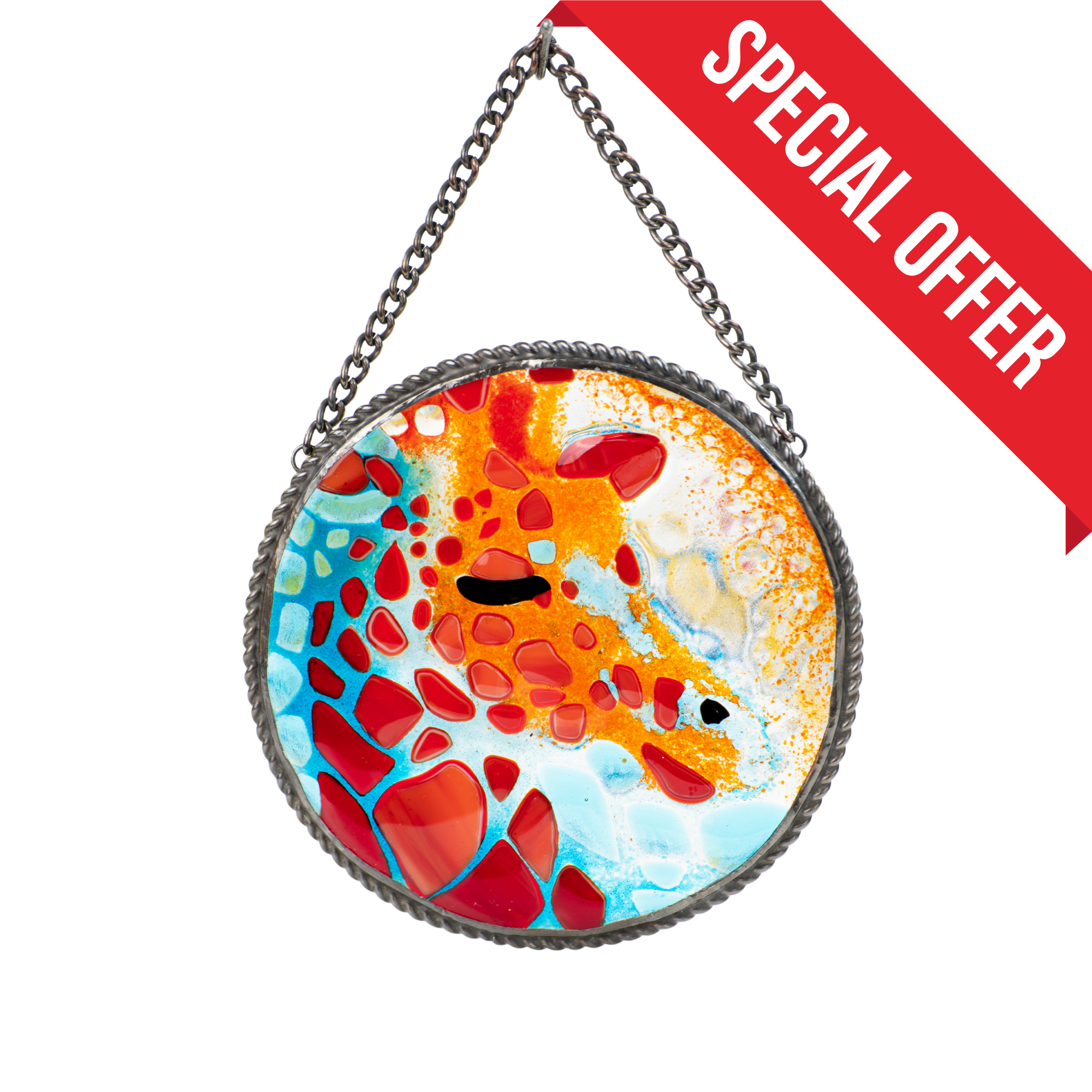 Giraffe - Fused Glass panel