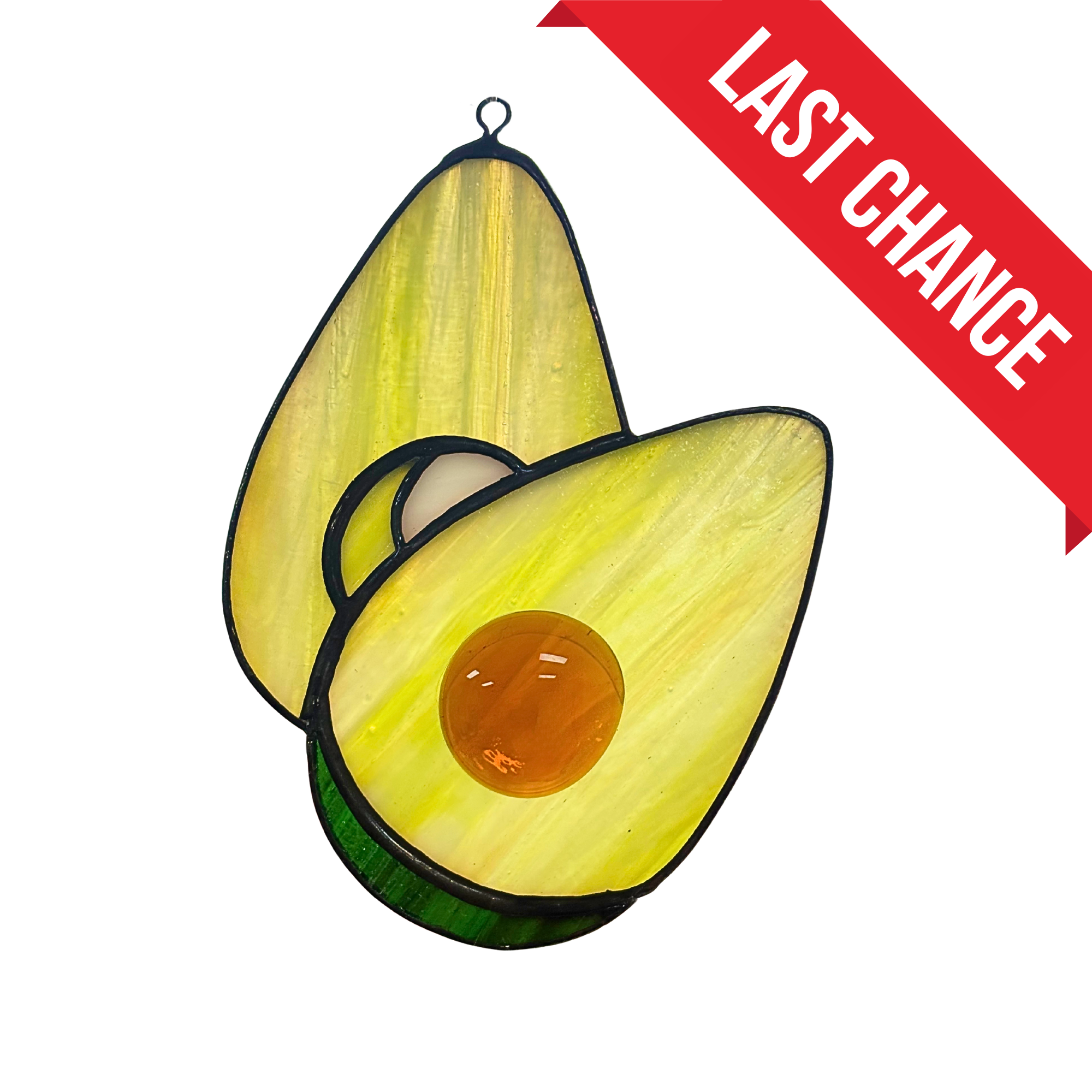 Light Green Avocado - Stained Glass Suncatcher