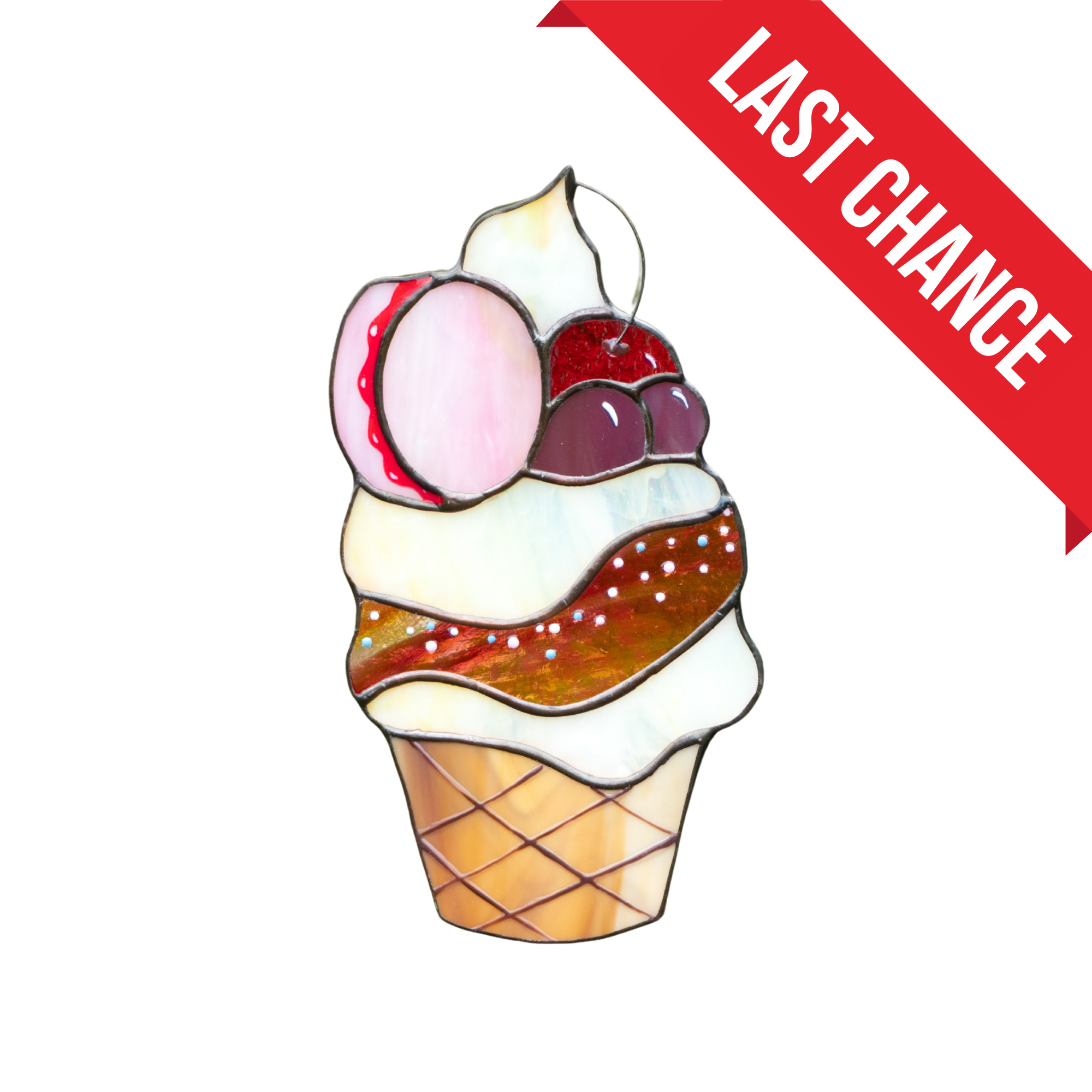 Ice-cream - Stained Glass Suncatcher