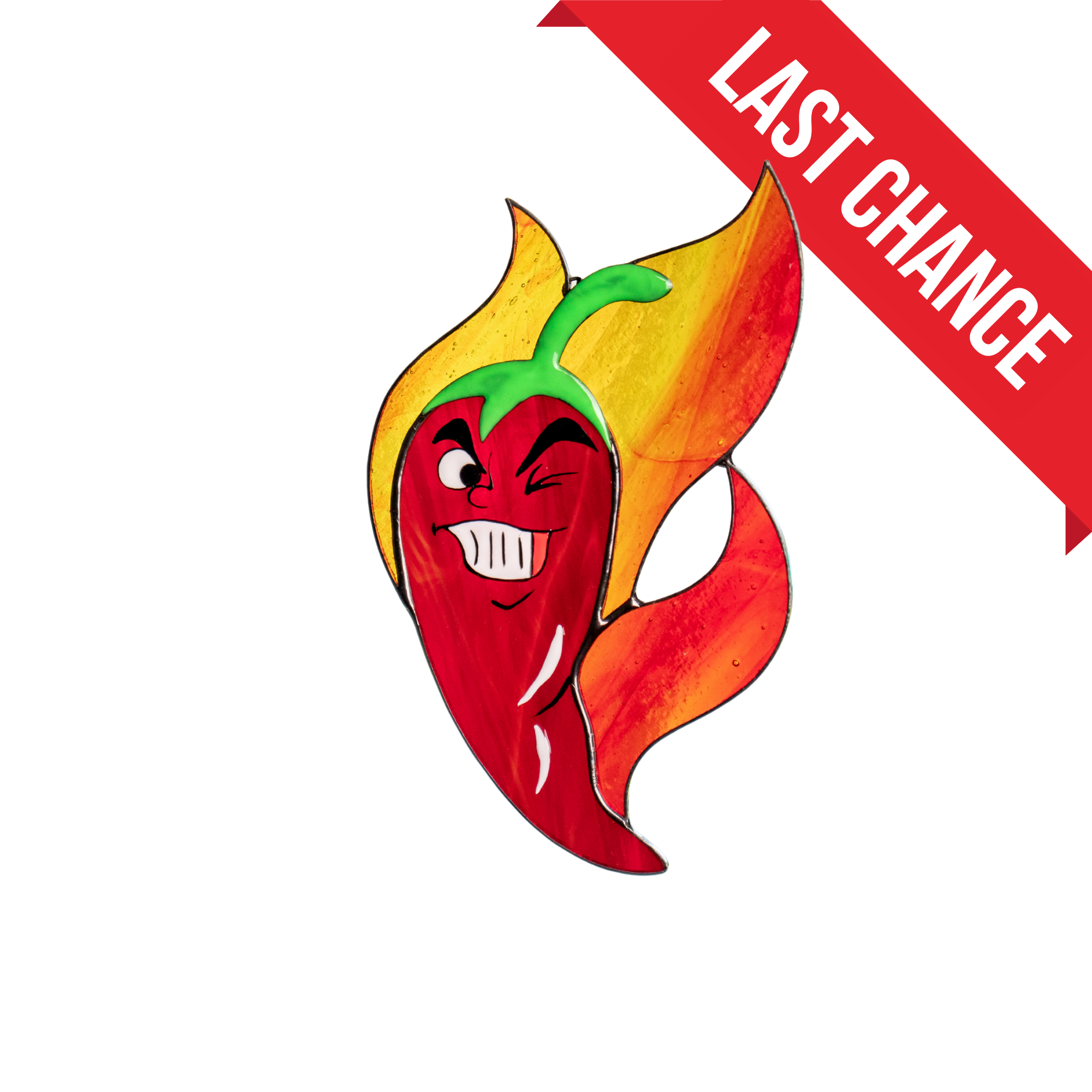 Hot Chilli Pepper - Stained Glass Suncatcher