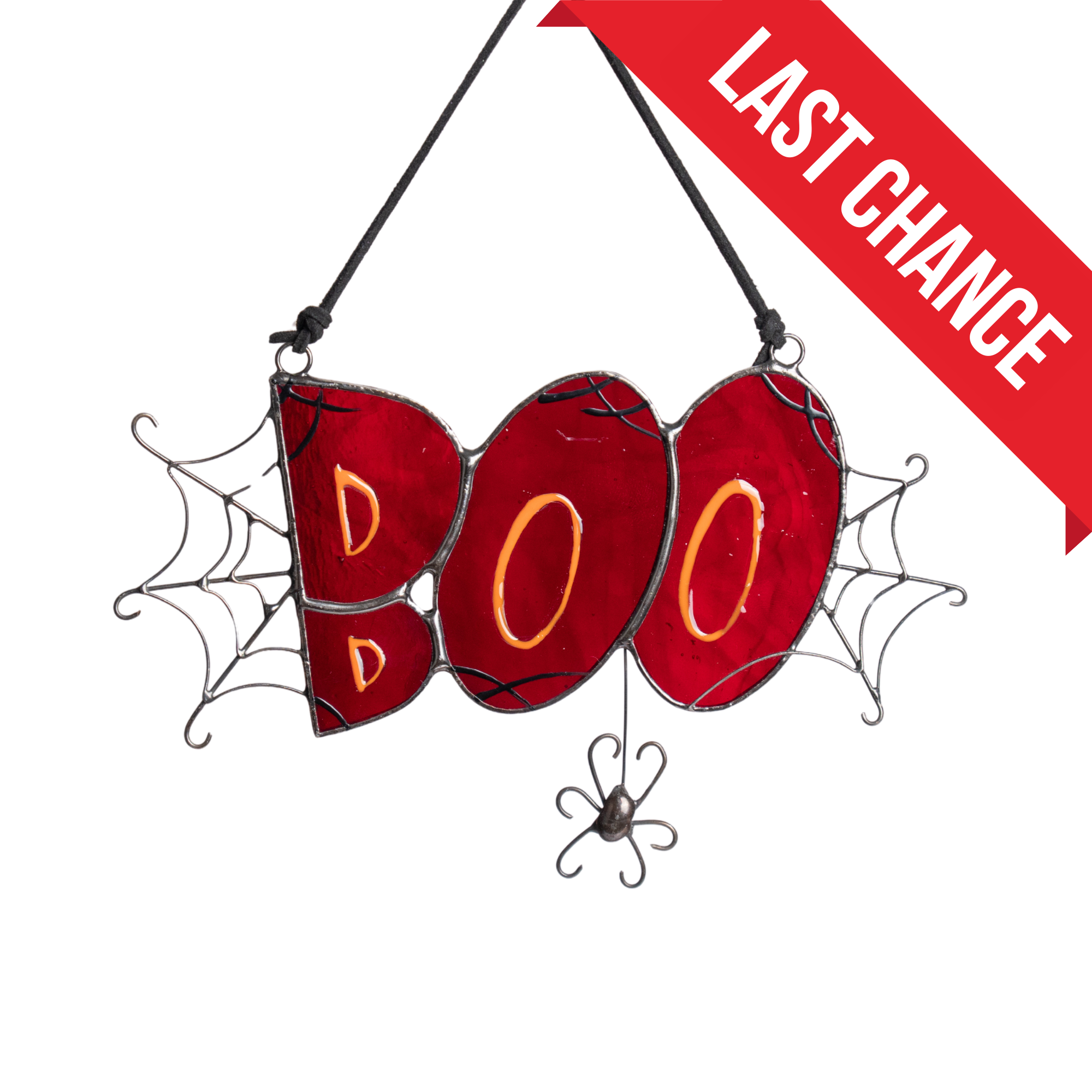 Red Boo - Stained Glass Suncatcher