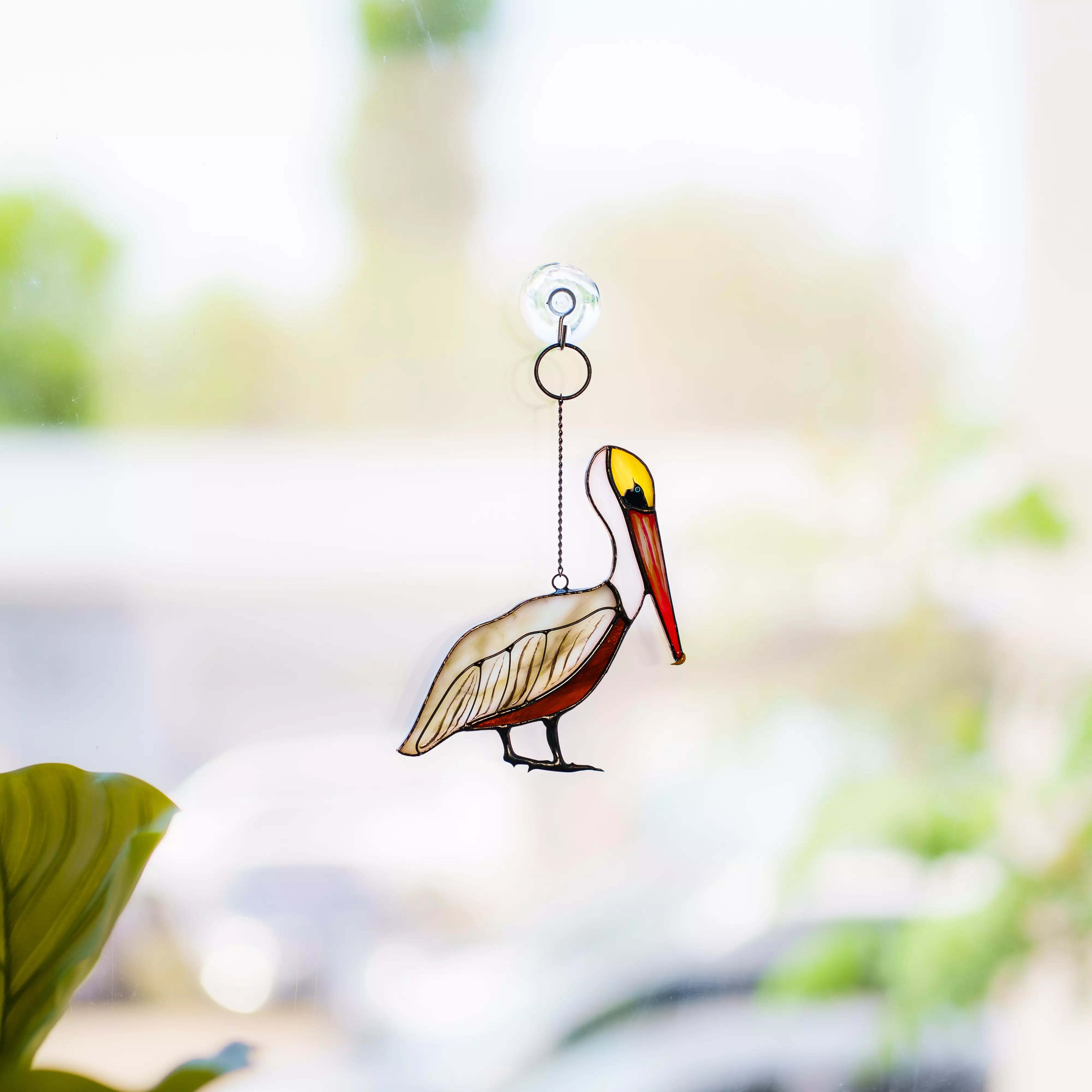 Pelican - Stained Glass Suncatcher
