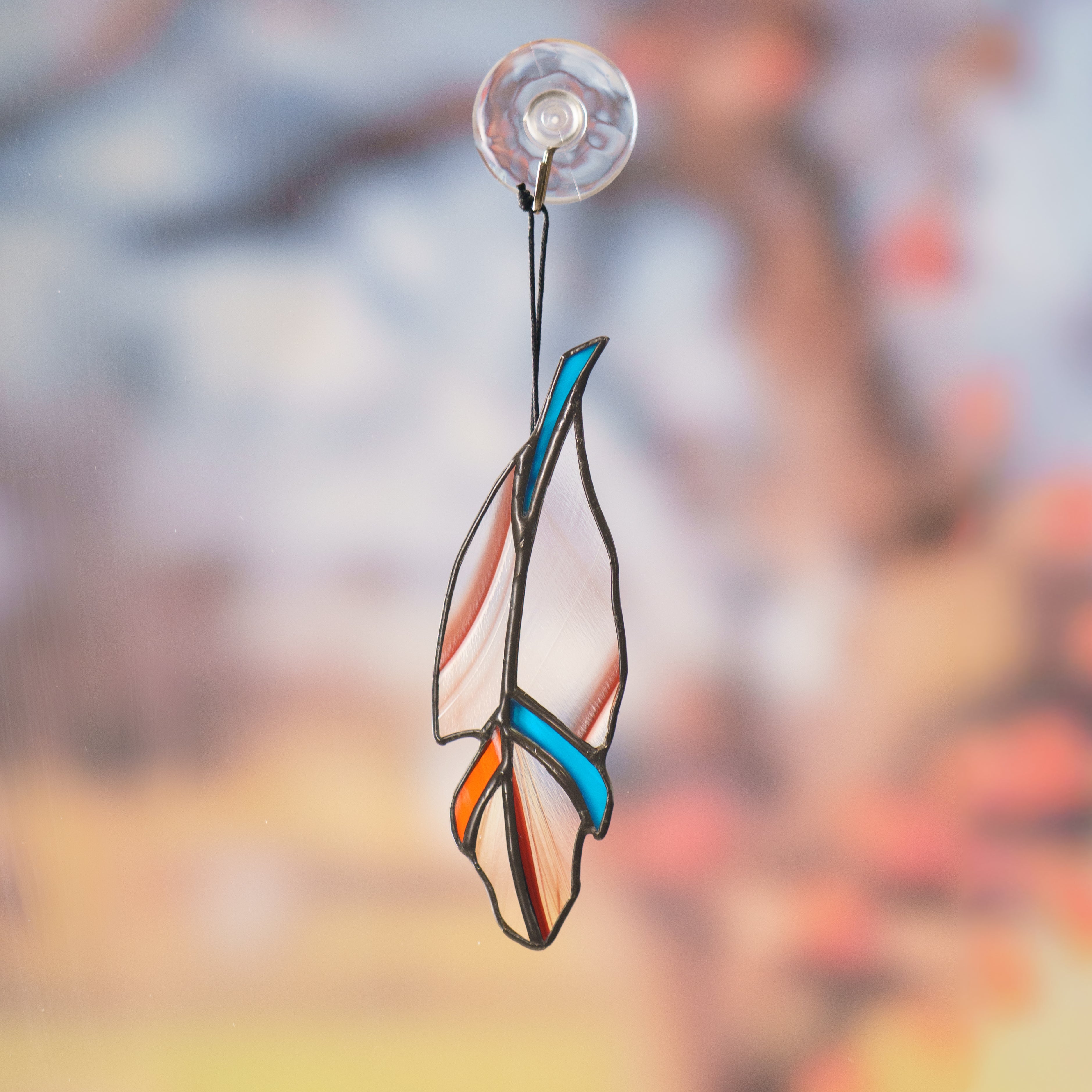 Mini Feather - Stained Glass Suncatcher