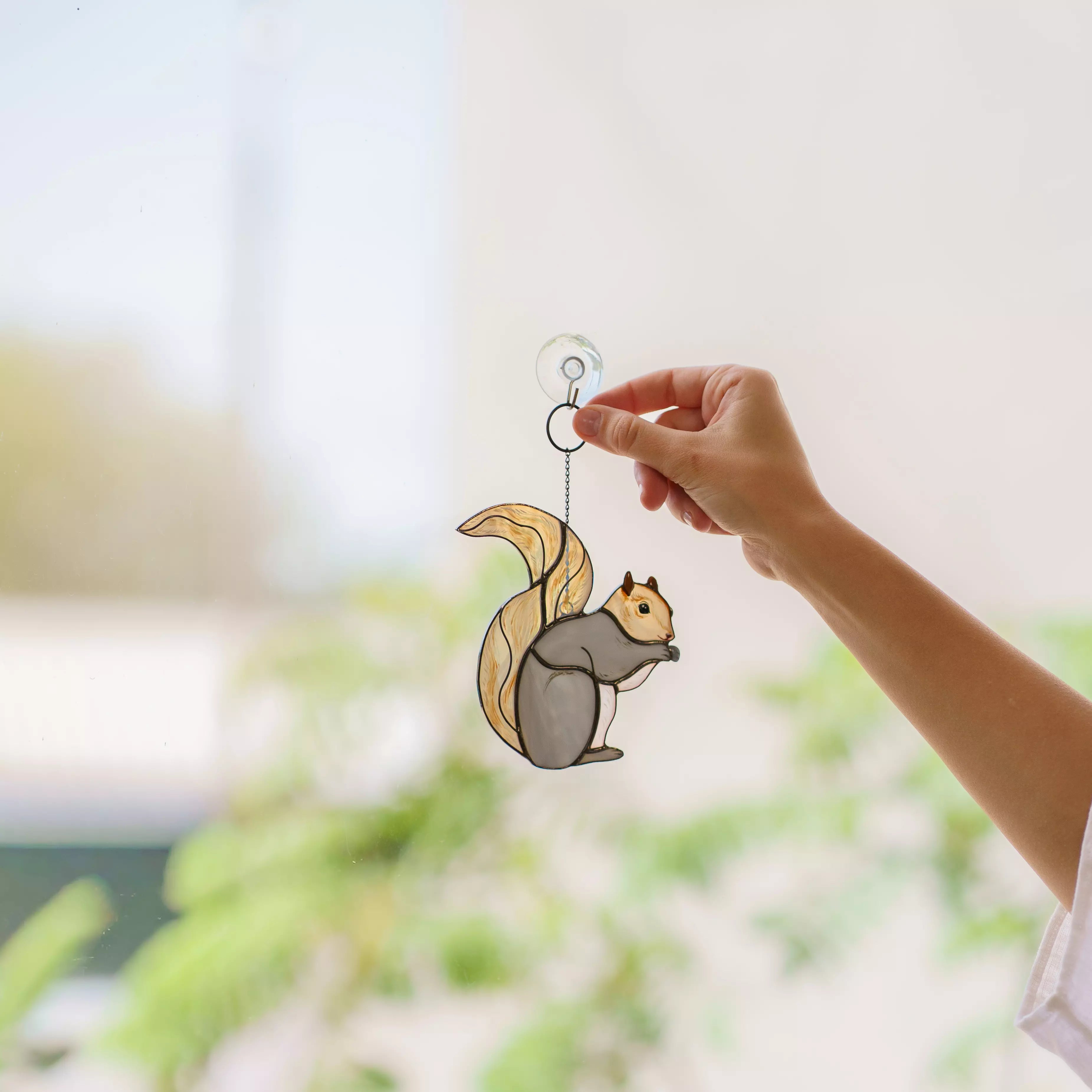 Chipmunk - Stained Glass Suncatcher