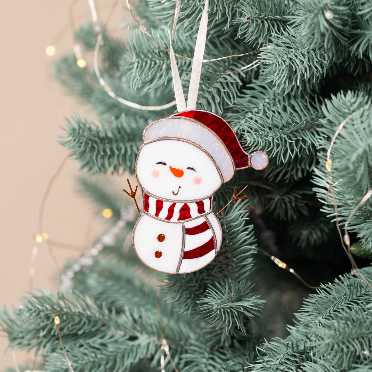 Set "Santa is Coming" - Christmas Stained Glass Suncatcher