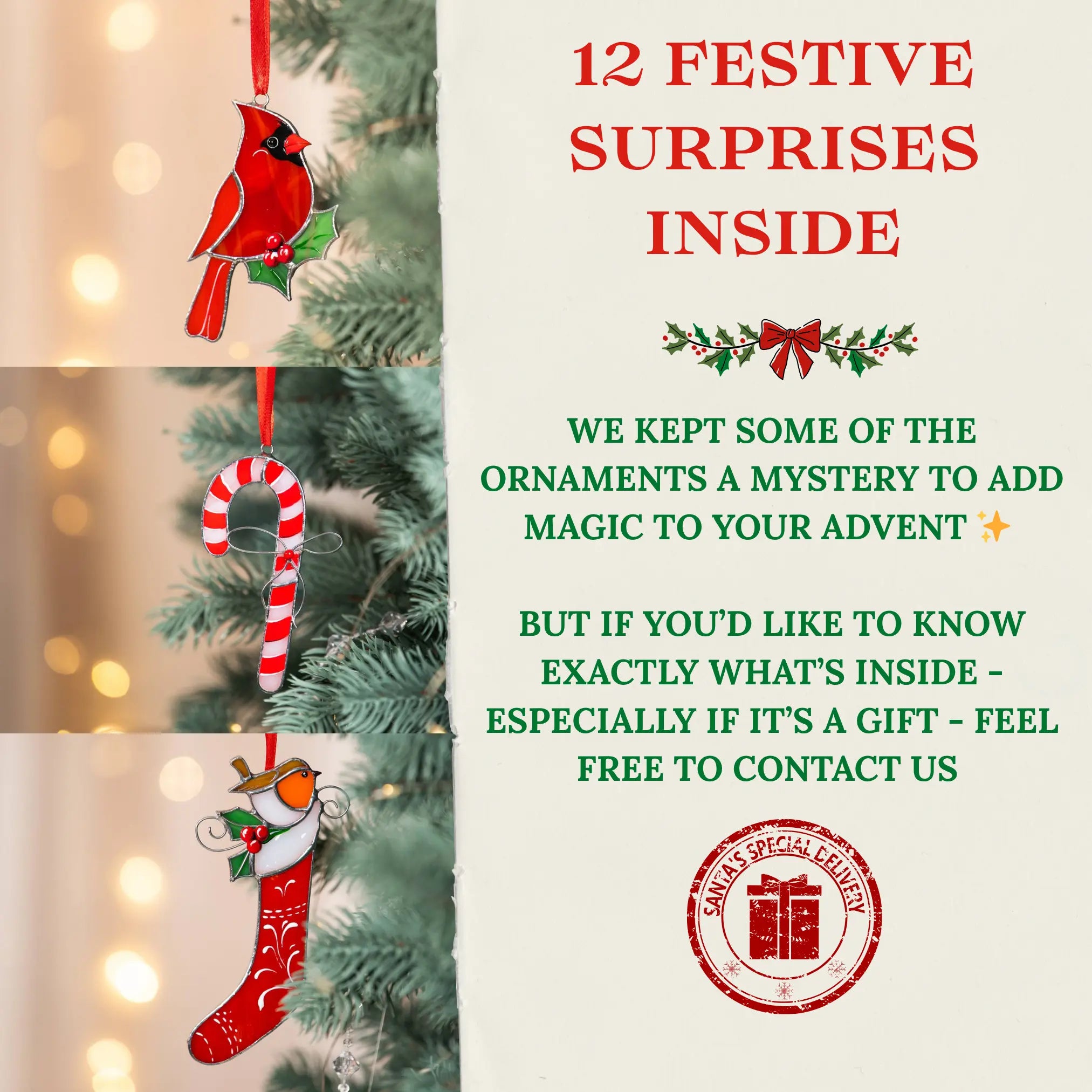 Advent Calendar - Stained Glass Holiday Gift