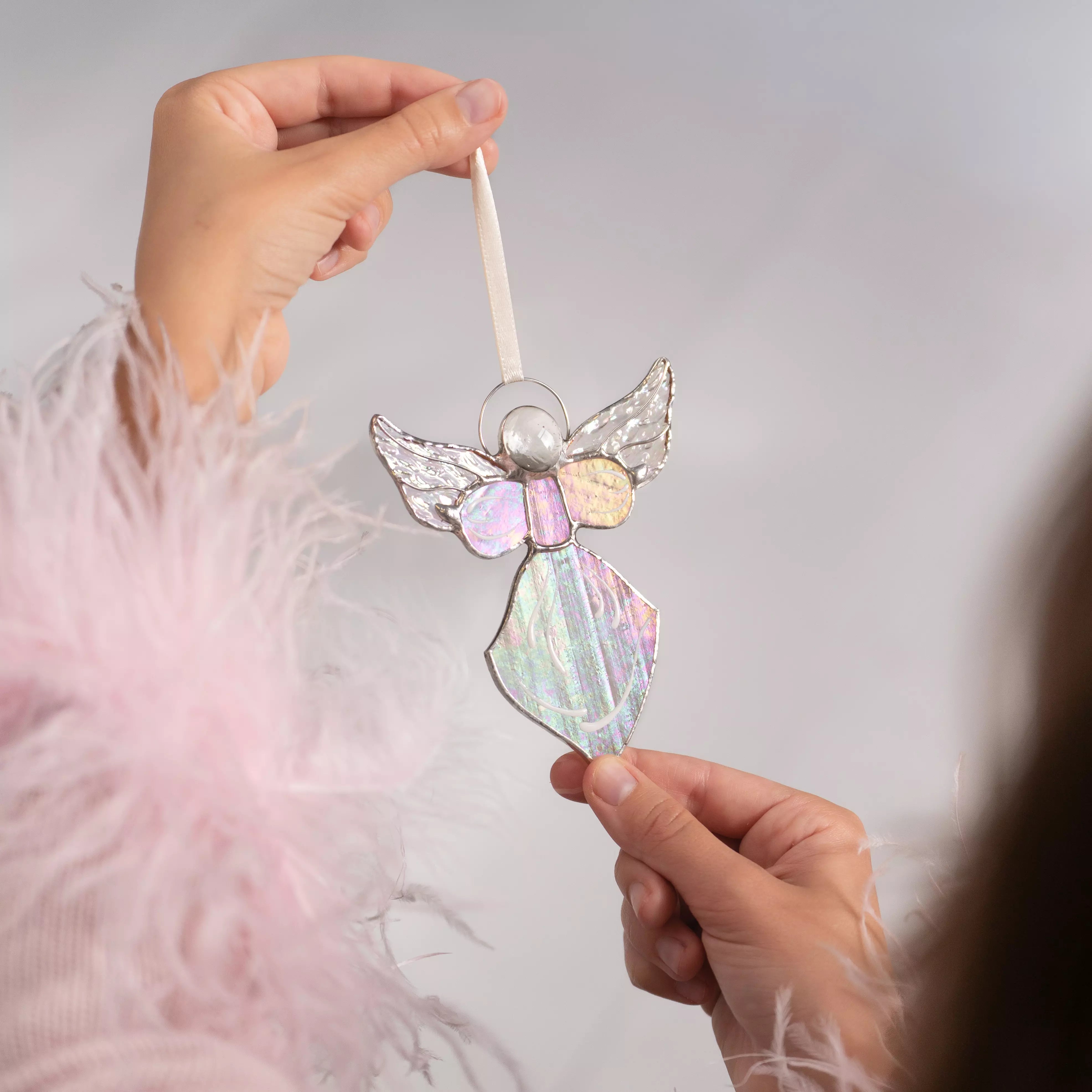 Christmas Angel - Stained Glass Suncatcher