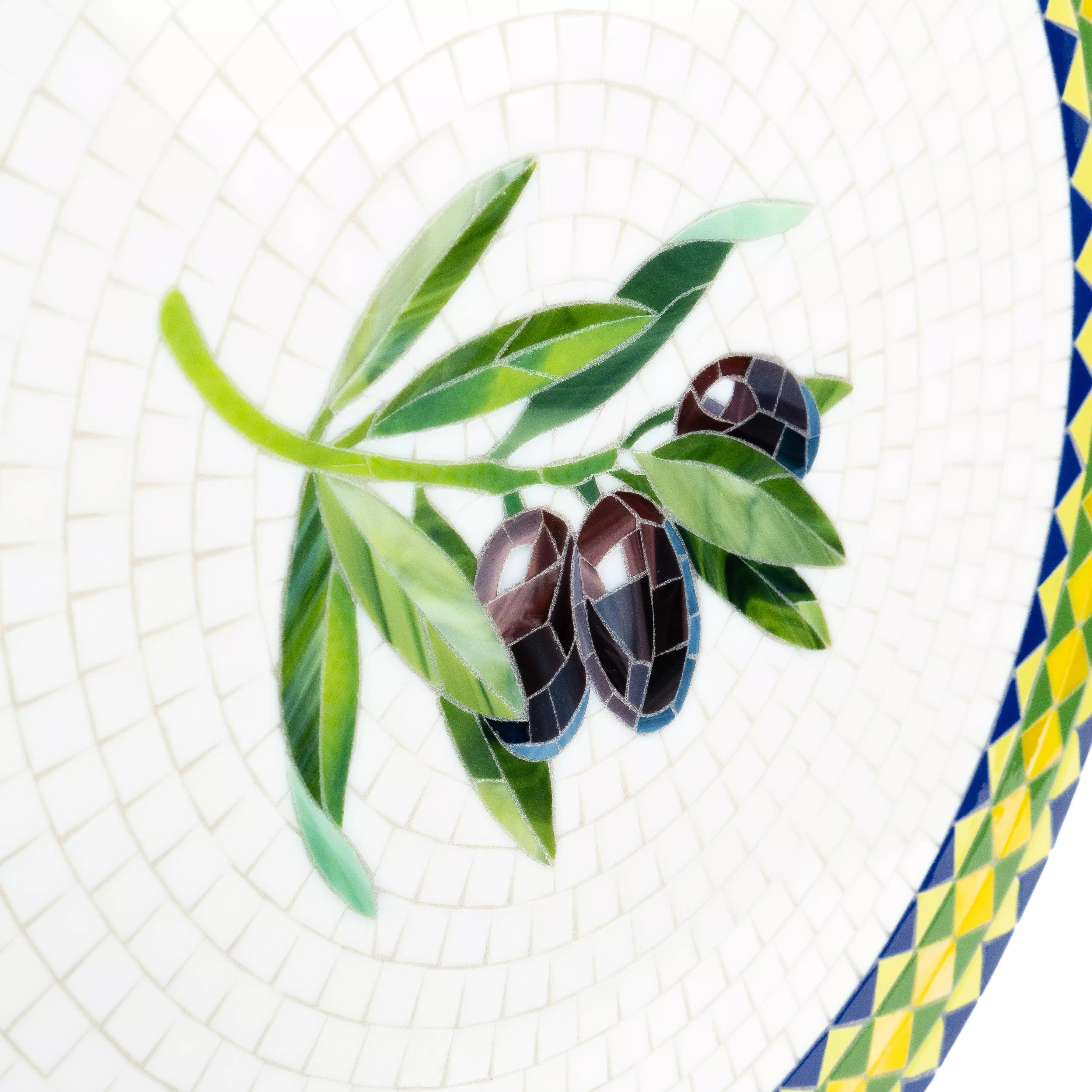 Olives Stained Glass Mosaic Table