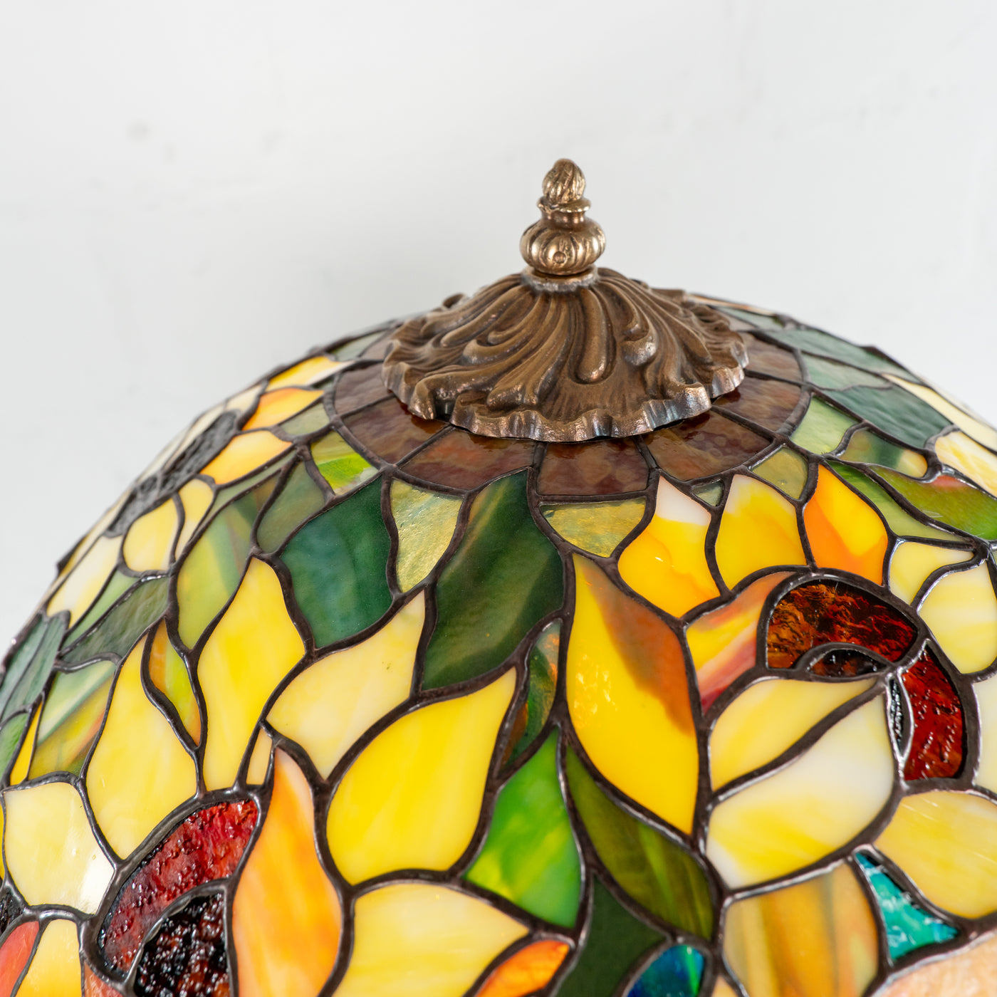 Custom stained glass modern table lamp