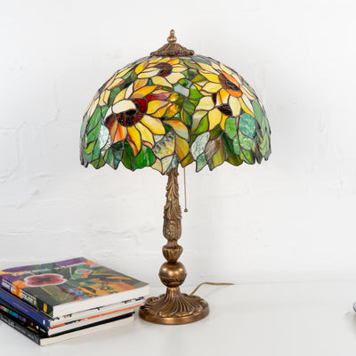 Unique lamp made of stained glass