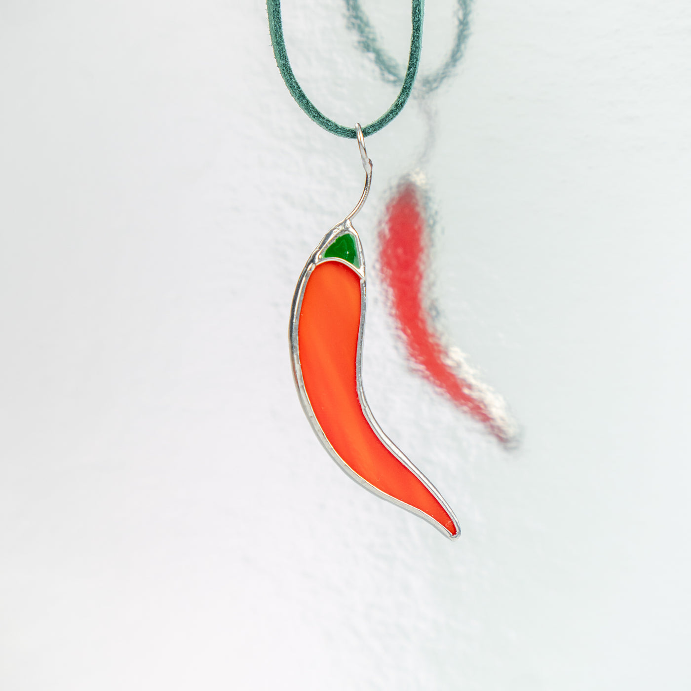 handmade glass pepper charm