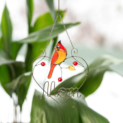 personalized gifts stained glass bird suncatcher