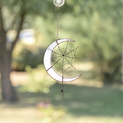 moon stained glass decoration