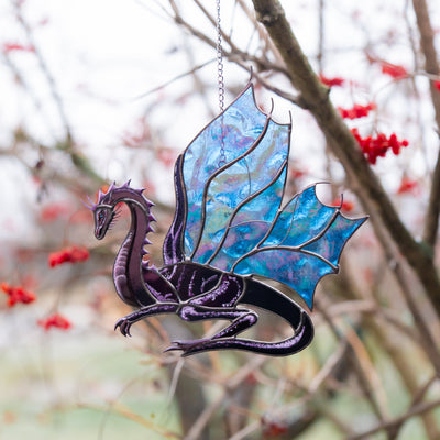 dragon stained glass art
